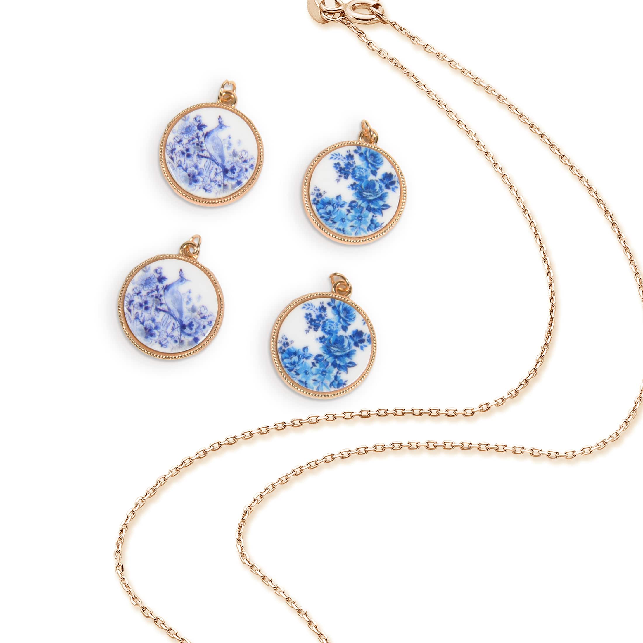 Vintage Floral Print Charm Set by Bead Landing&#x2122;