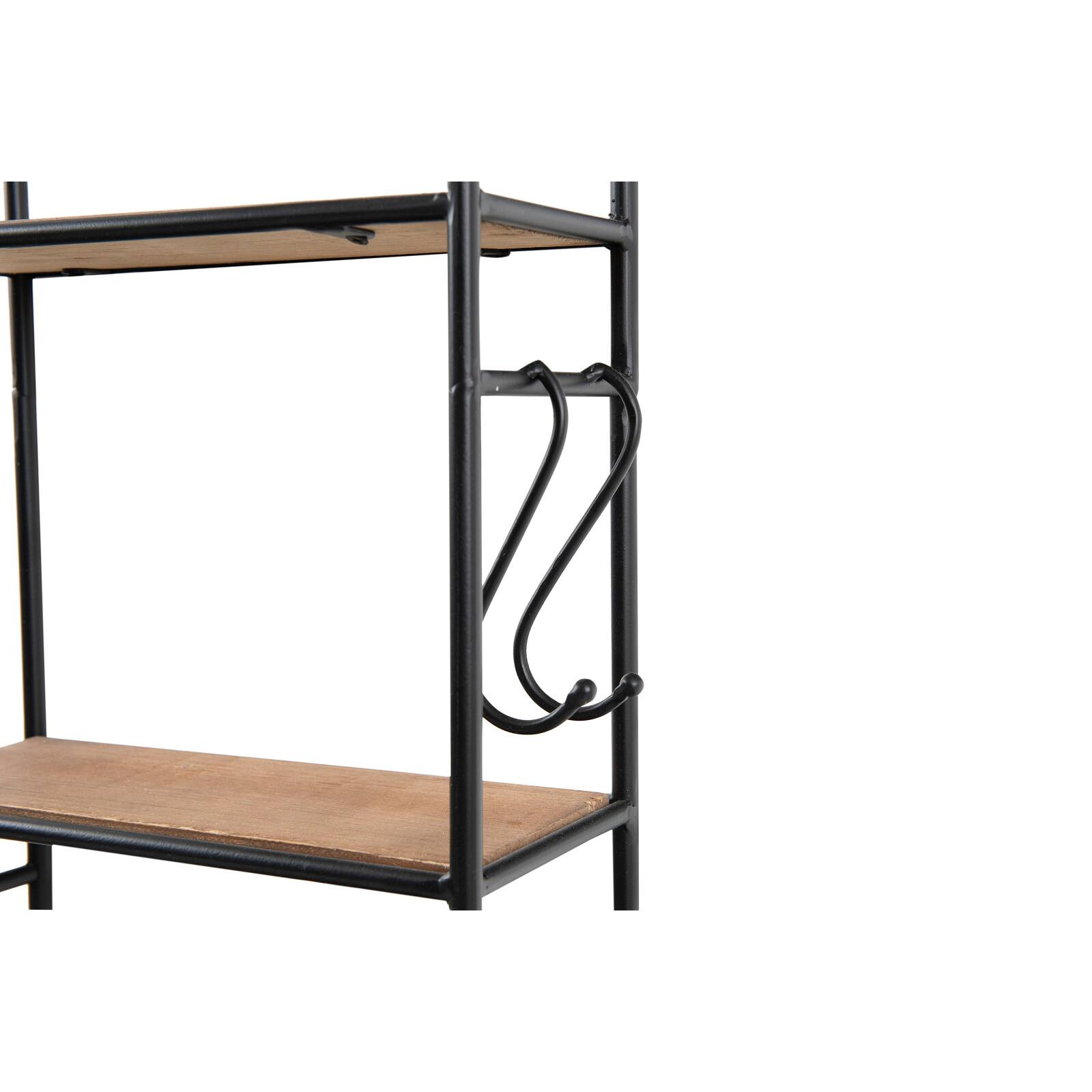 Hello Honey&#xAE; 32&#x22; Metal &#x26; Wood Shelf With Hooks
