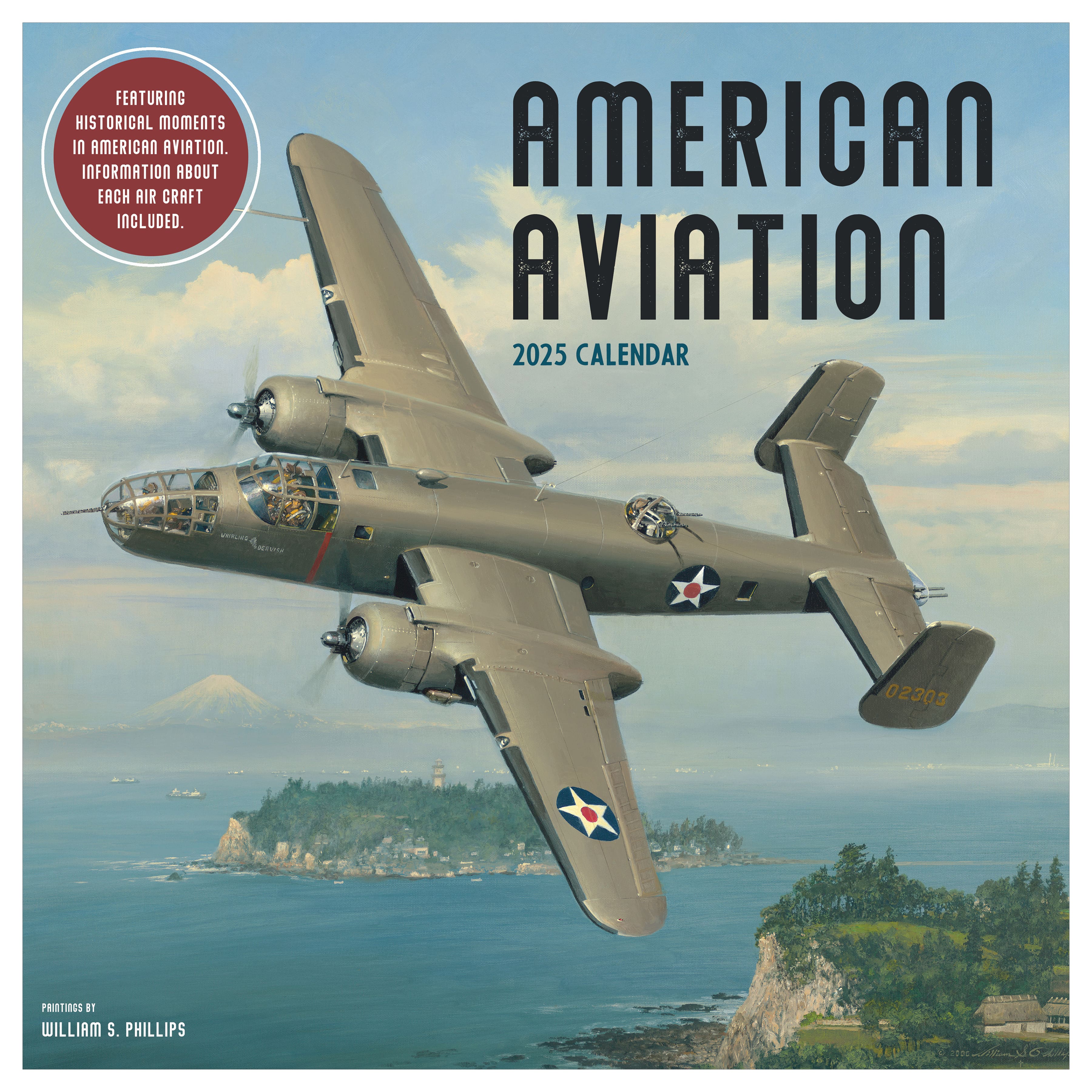 TF Publishing 2025 American Aviation Wall Calendar