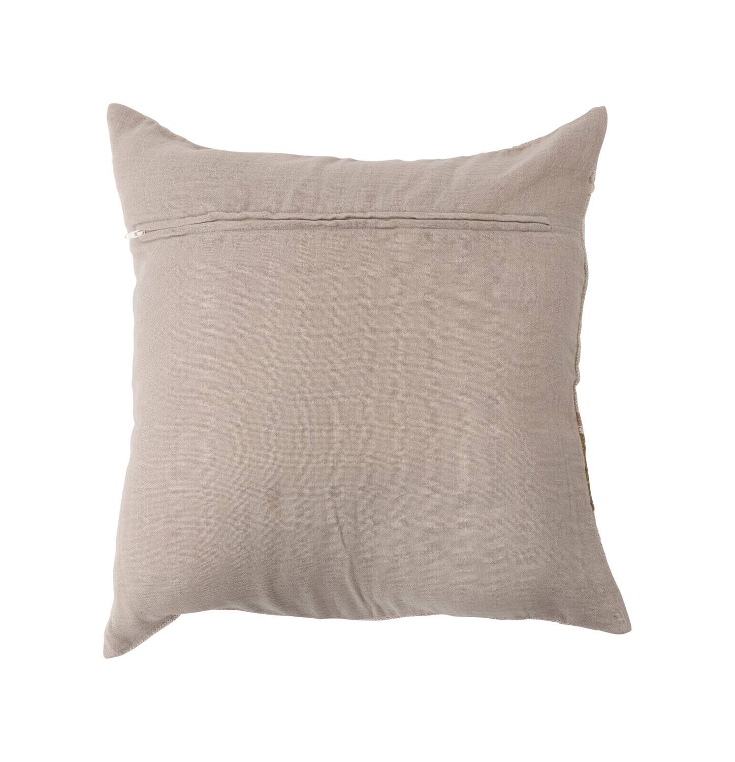 Hello Honey® 20" Woven Cotton & Linen Plaid Pillow