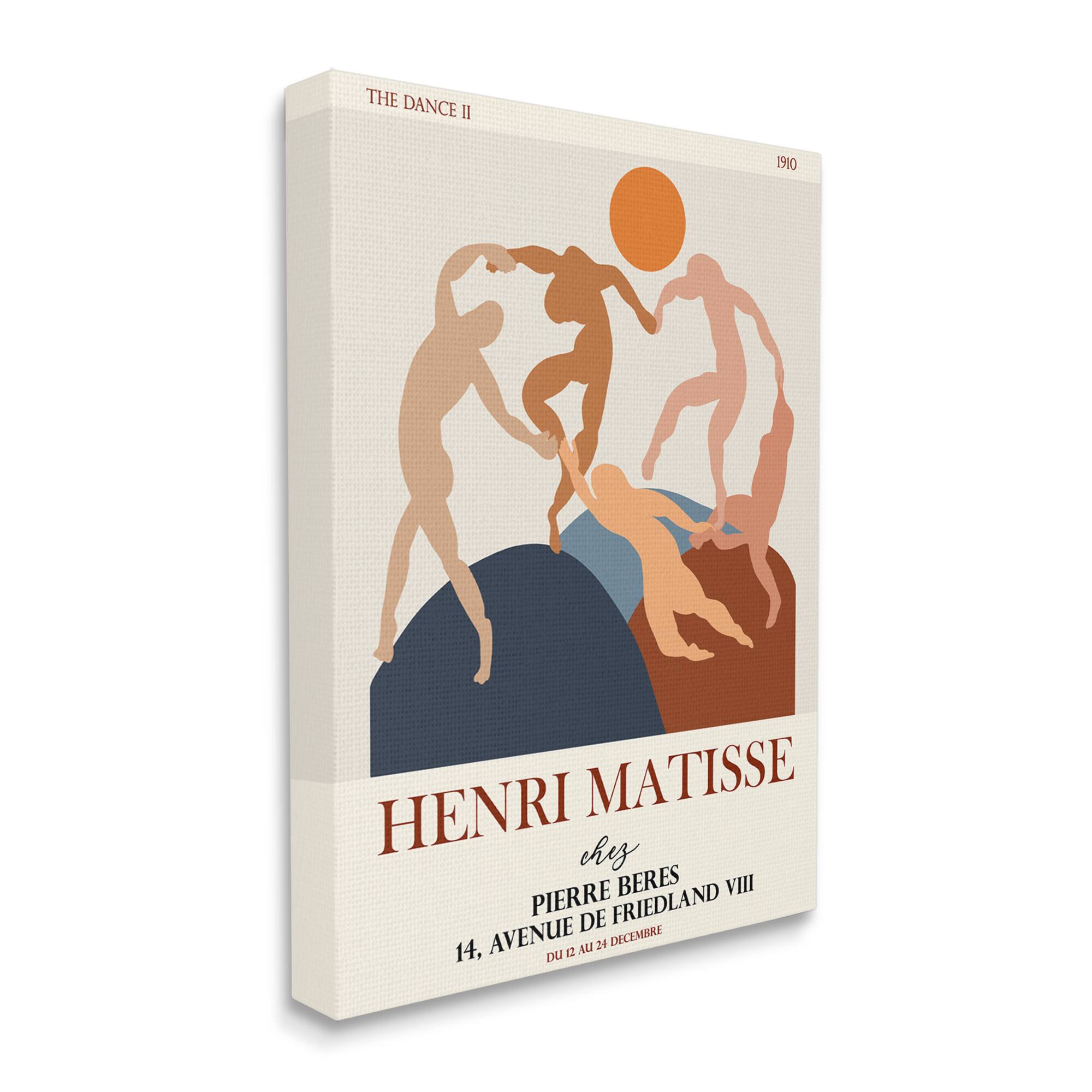 Stupell Industries Matisse Dancing Circle Terracotta Abstract Layered Shapes Canvas Wall Art