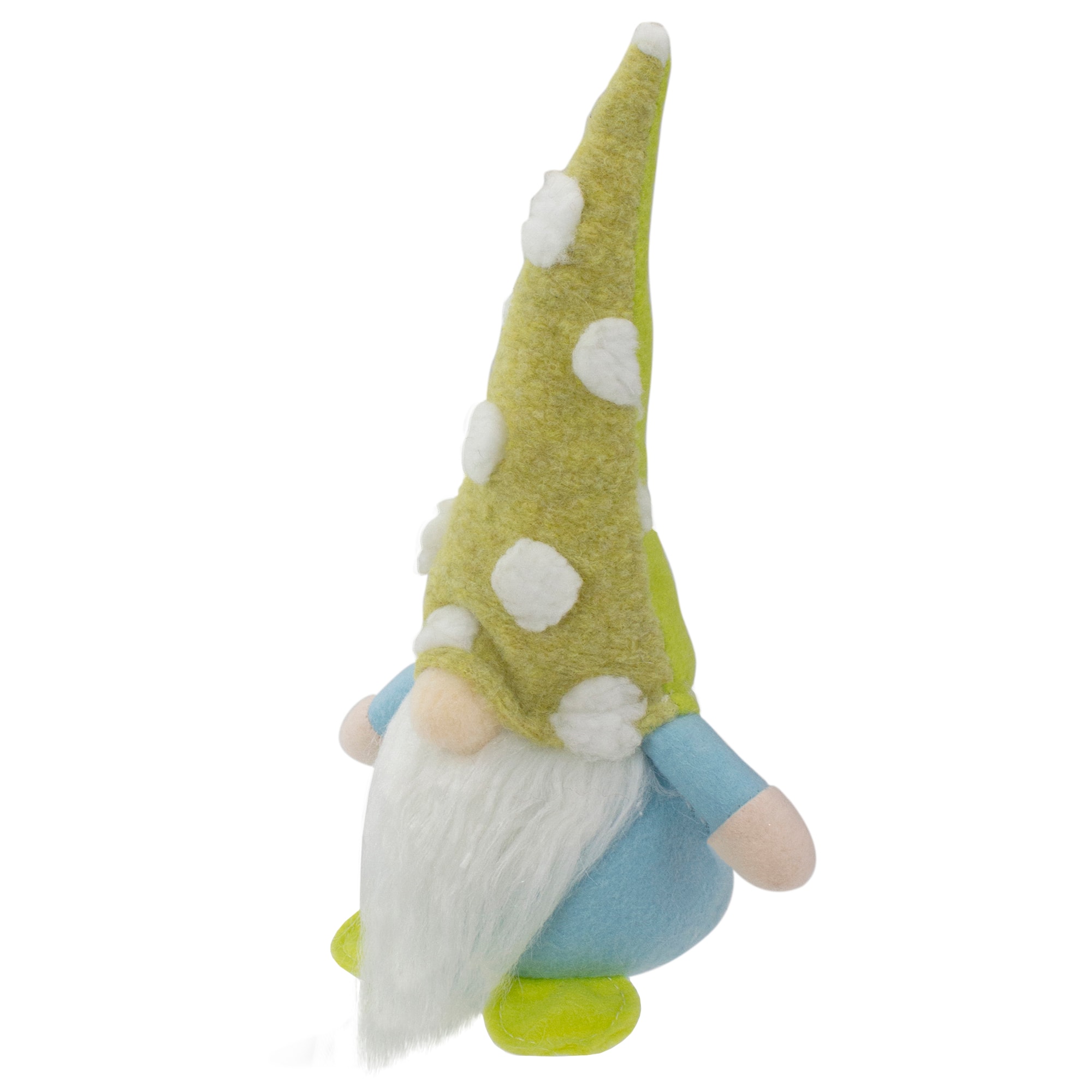 8.5" Green & Blue Gnome with Polka Dot Hat Figure