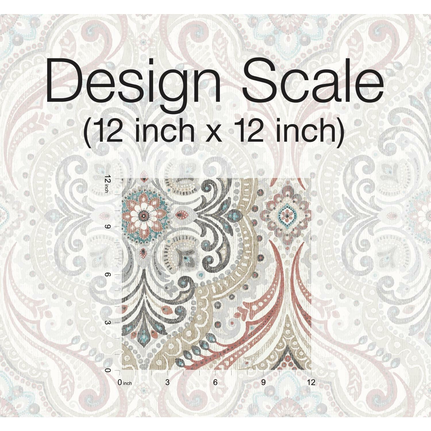 RoomMates Bohemian Damask Peel & Stick Wallpaper