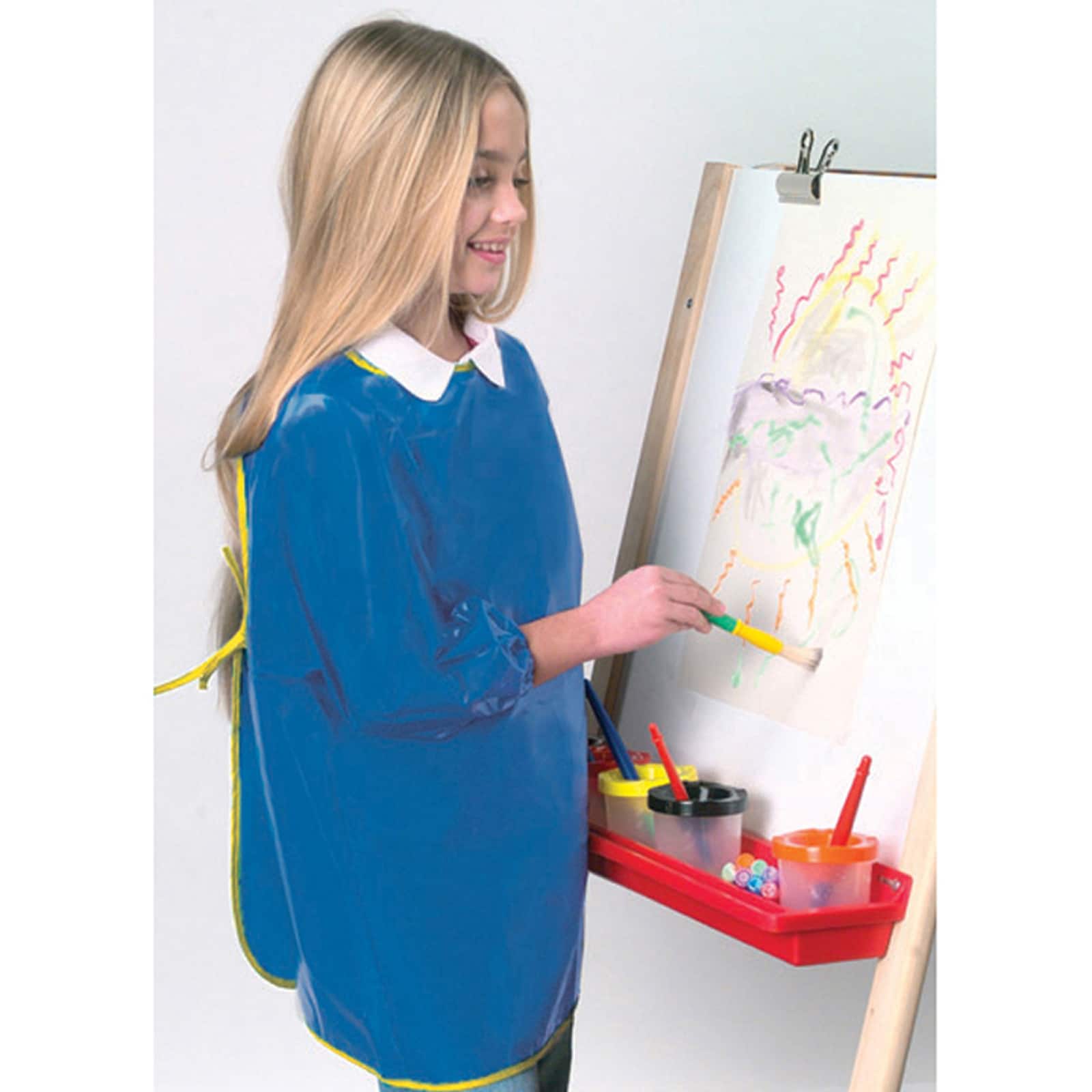 Creativity Street® Blue Long Sleeve Plastic Art Smock, 2ct.