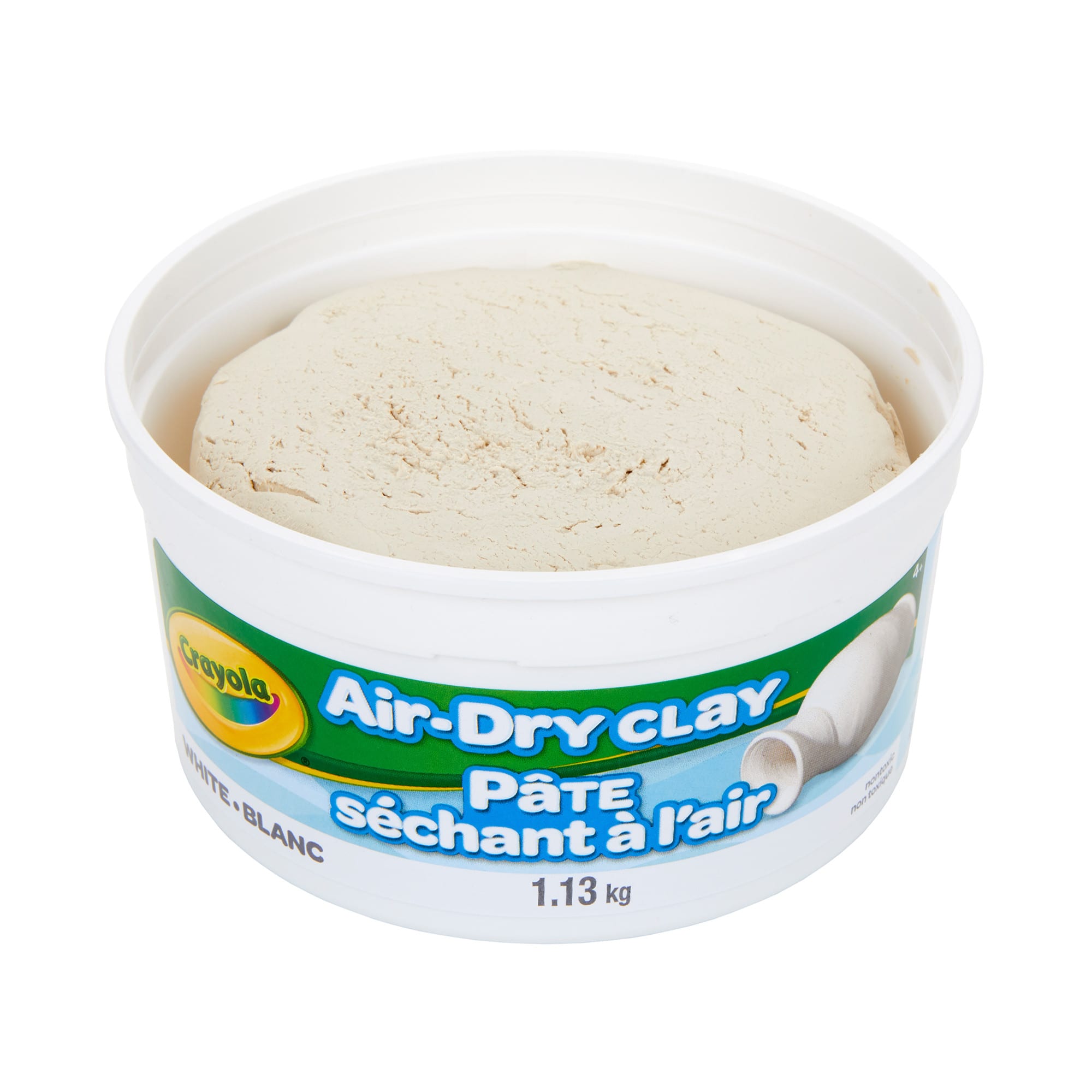 Crayola Air Dry Clay Bucket No Bake Clay for Kids Modeling Clay Alternative  5 lb Resealable Bucket White