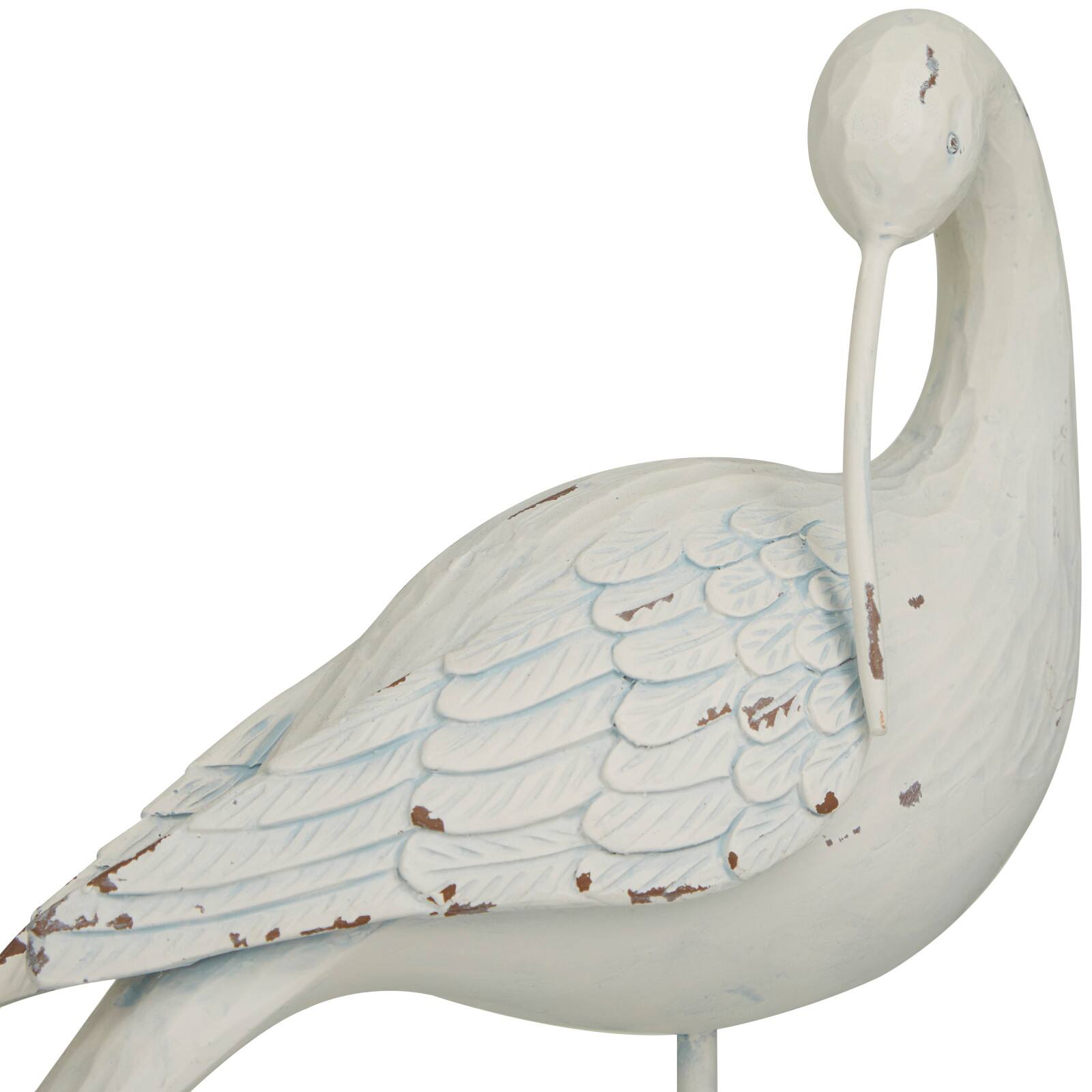 White Polystone Bird Sculpture Set