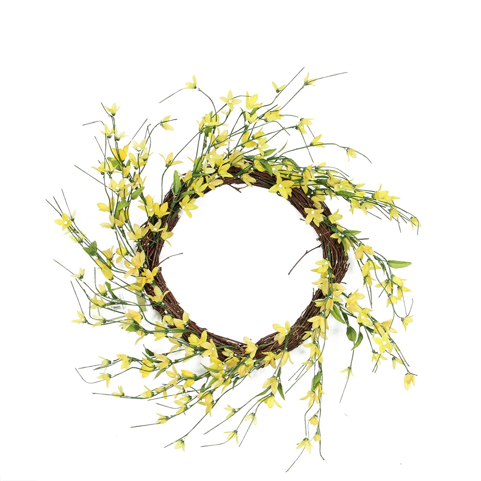 12" Yellow Forsythia Spring Wreath