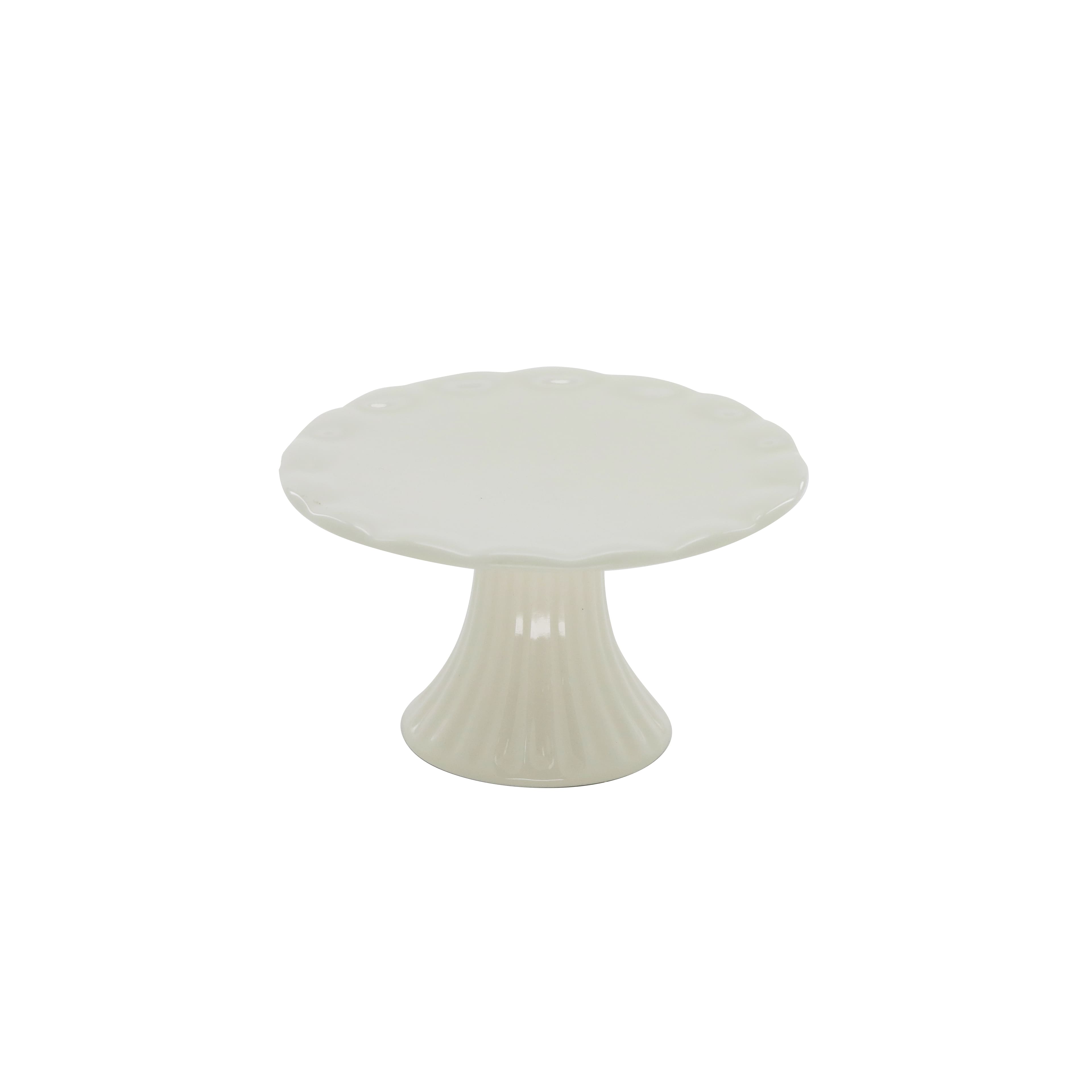 4.5&#x22; White Ceramic Cupcake Stand by Celebrate It&#xAE;