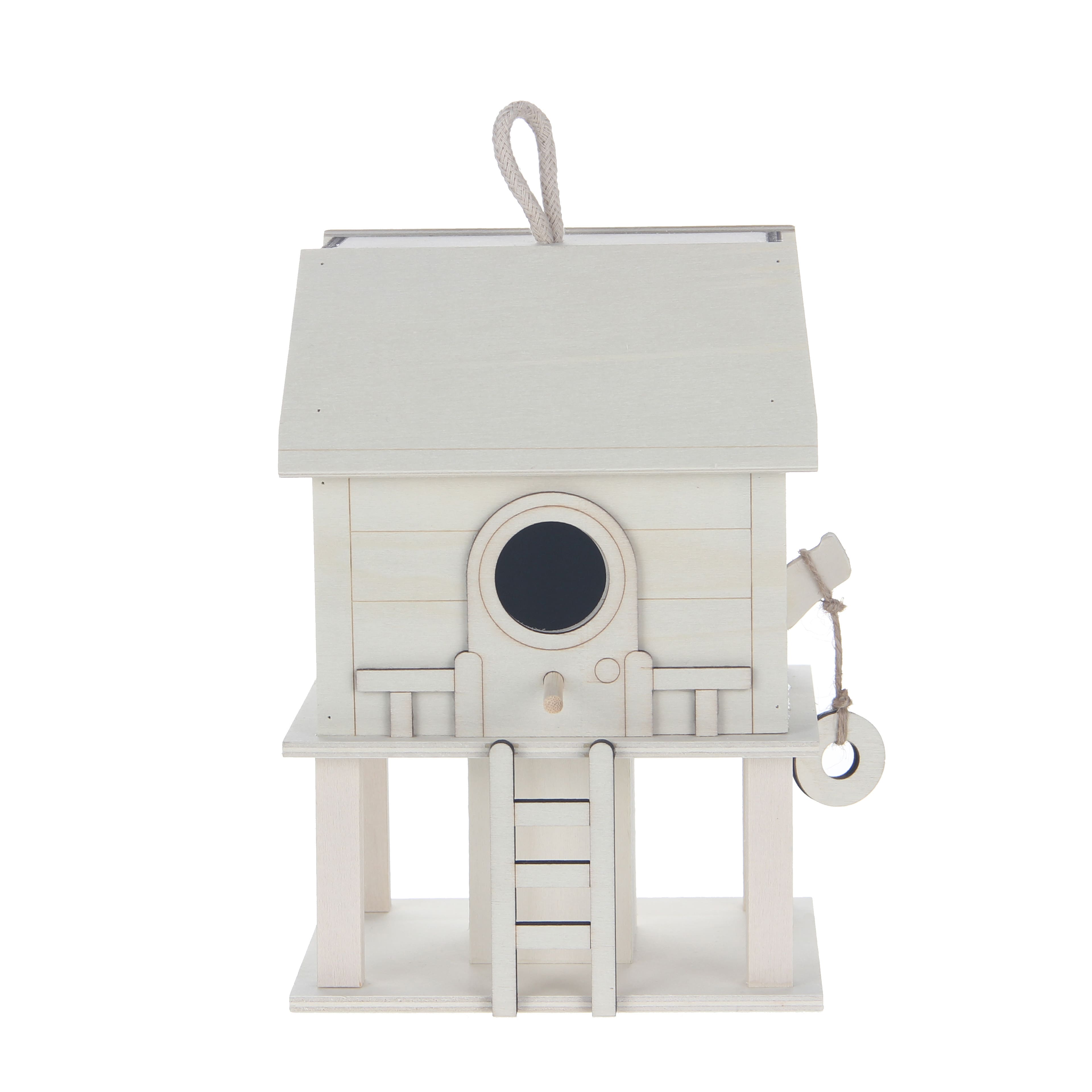 8&#x22; DIY Treehouse Plywood Birdhouse by Make Market&#xAE;