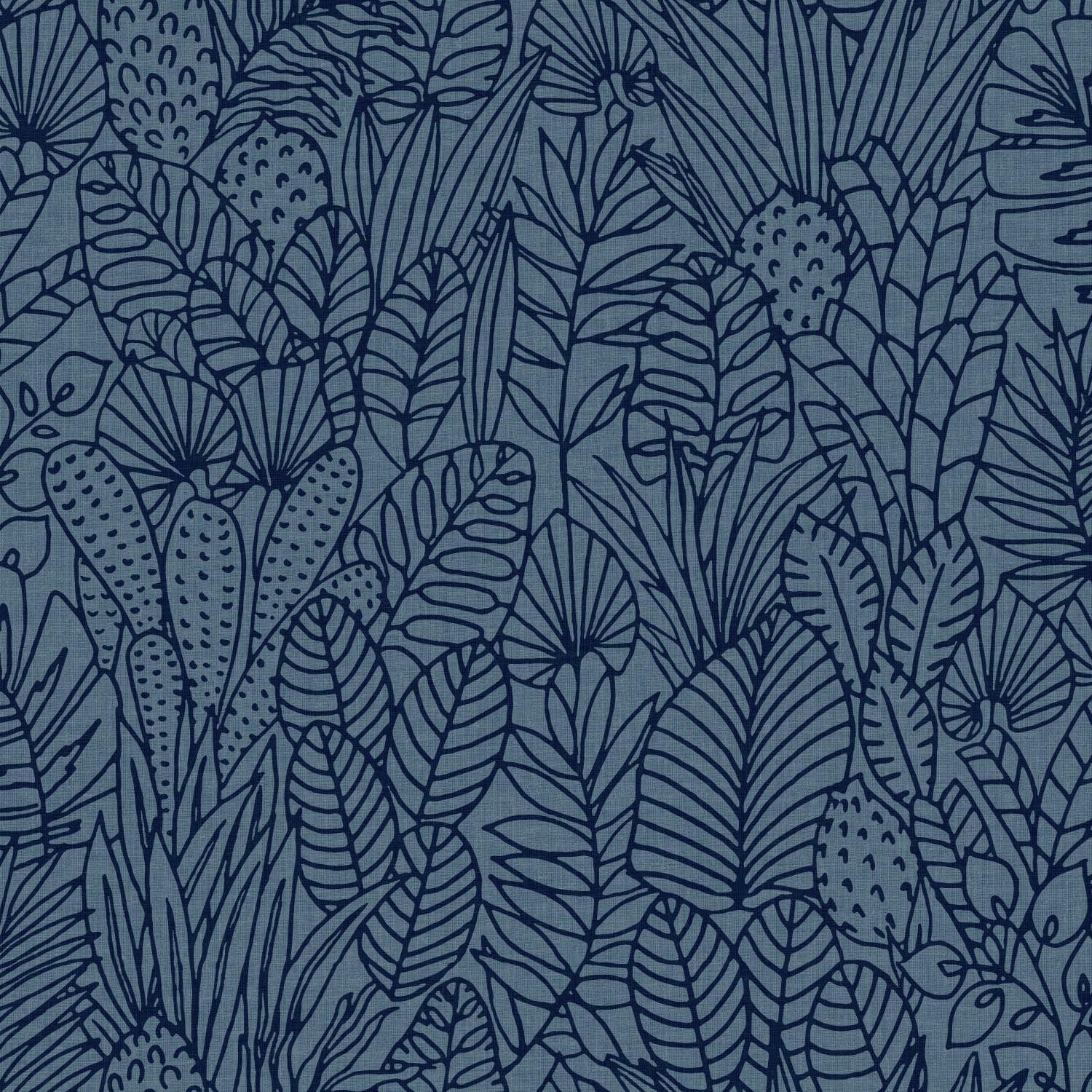 RoomMates Tropical Leaves Sketch Peel & Stick Wallpaper