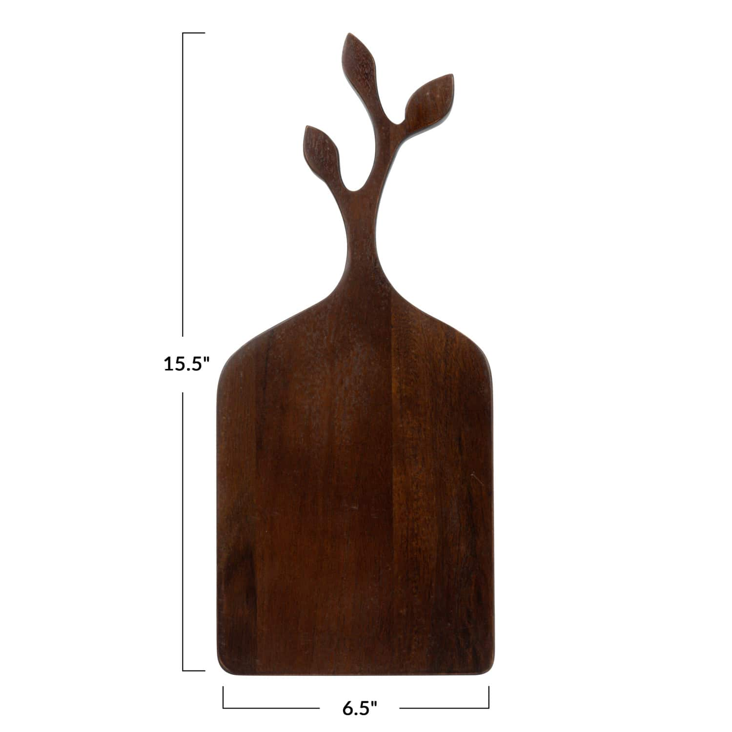 15.5&#x22; Acacia Wood Cutting Board with Branch Shape Handle