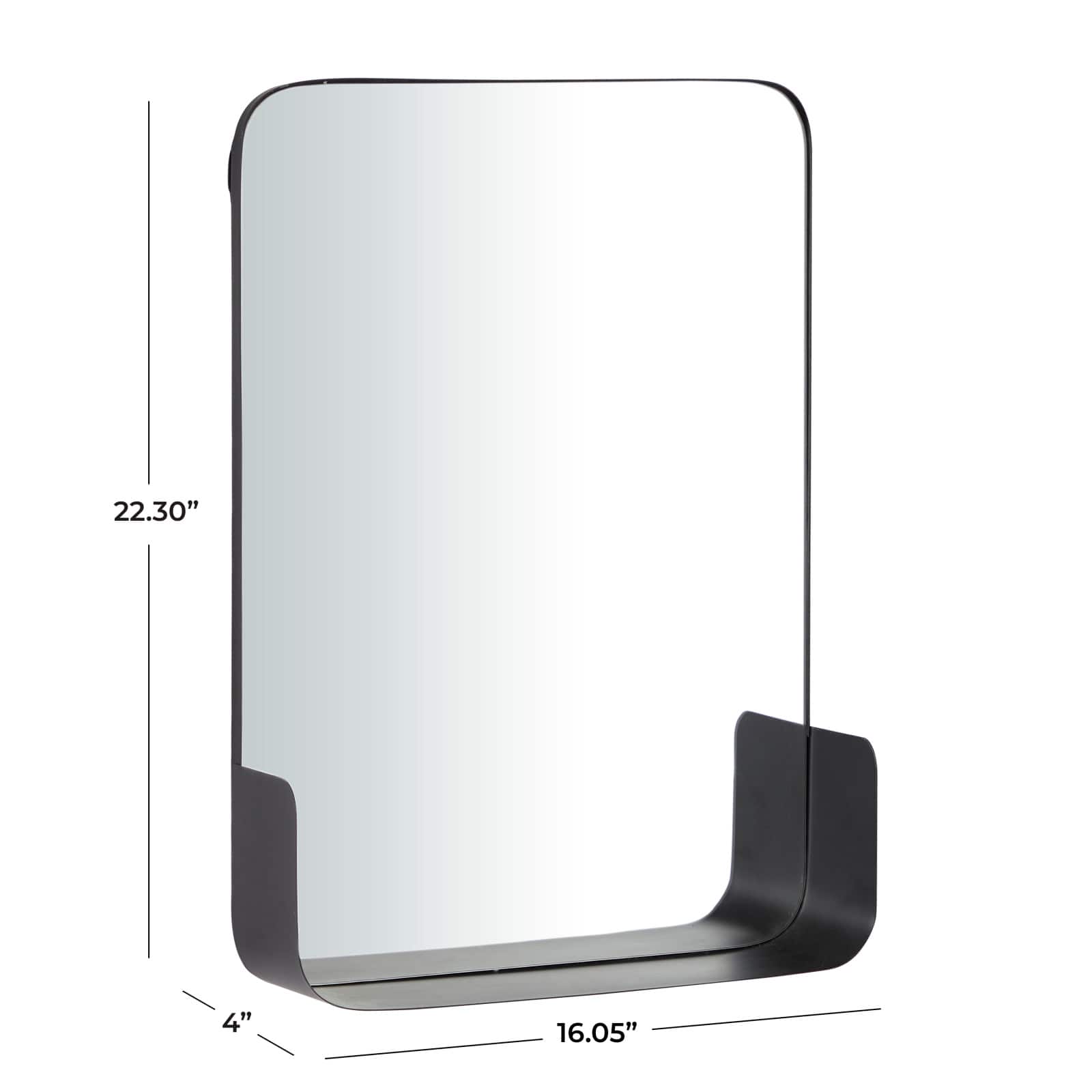 CosmoLiving by Cosmopolitan 22" Metal Modern Wall Mirror
