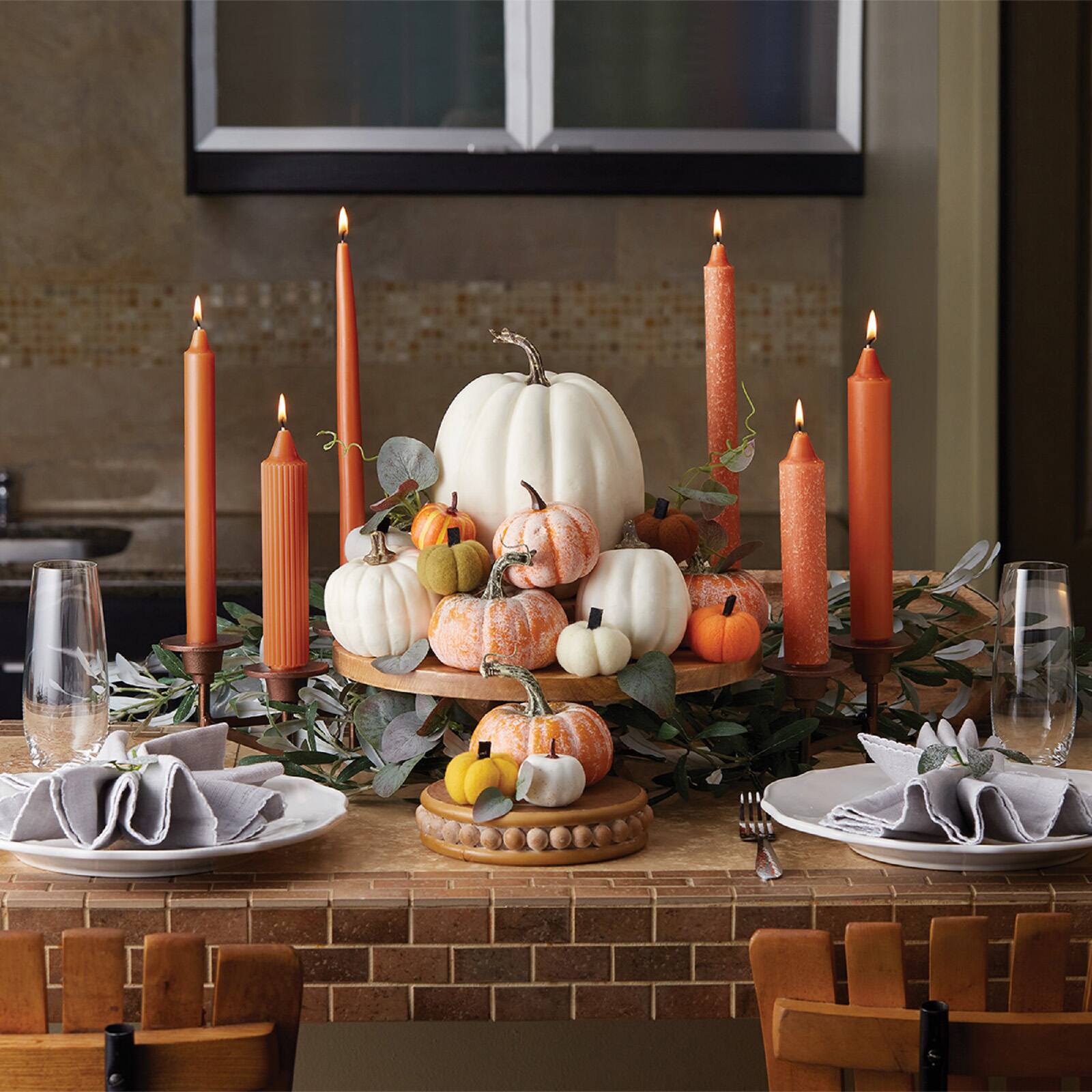 Root Candles 7" Unscented Grecian Dinner Candles, 4ct