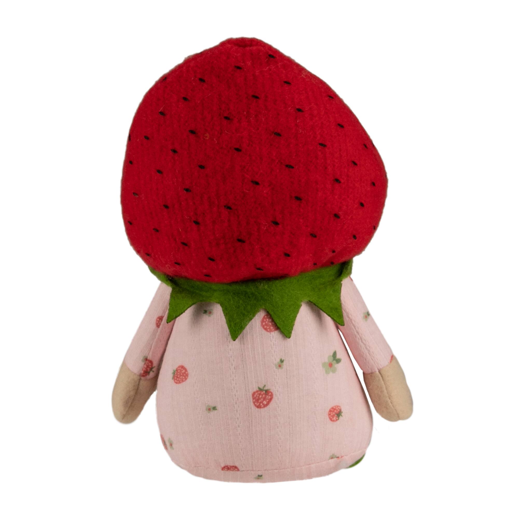 9.5&#x22; Green &#x26; Red Girl Springtime Strawberry Gnome