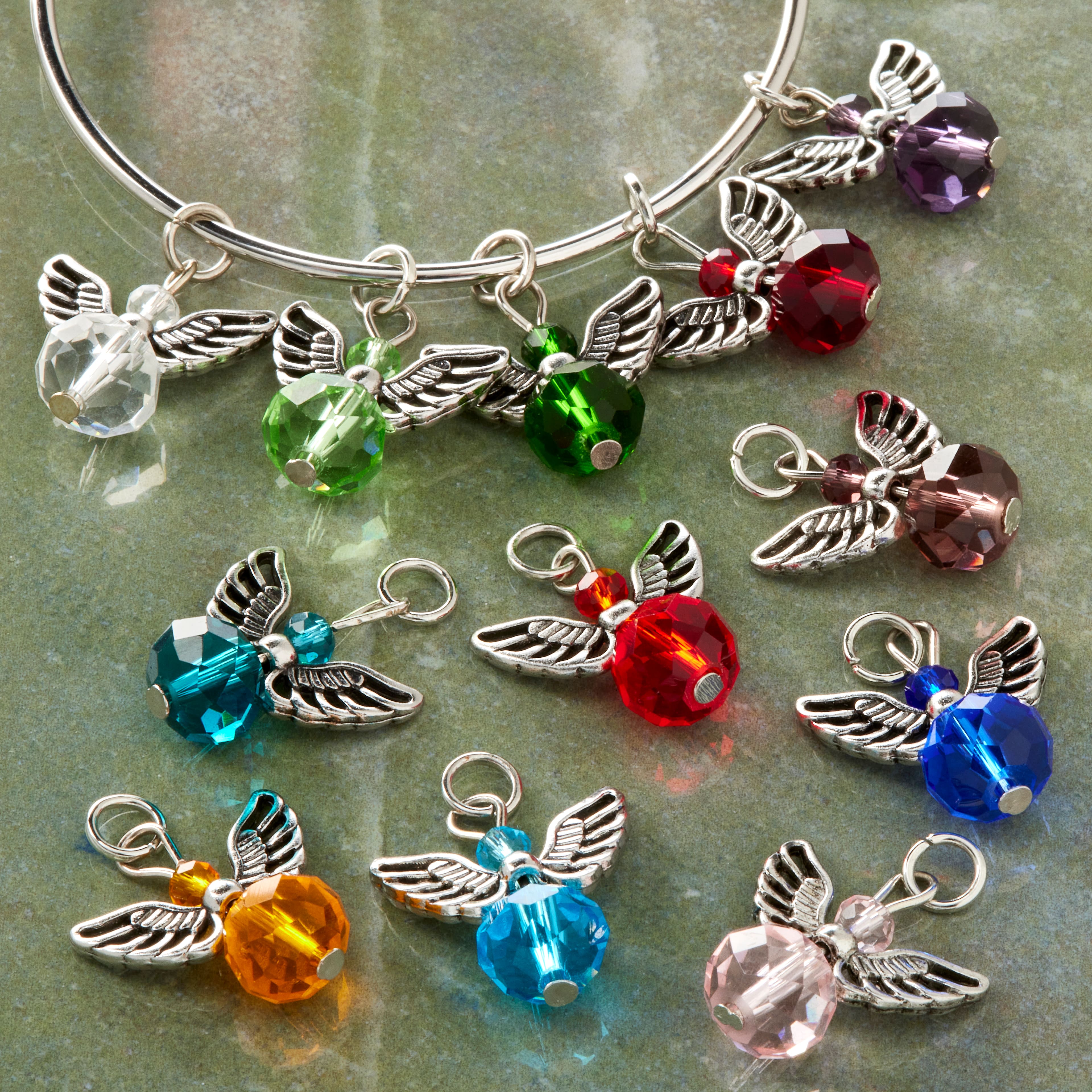 Shop for the Charmalong™ Angel Gem Charms By Bead Landing™ at Michaels