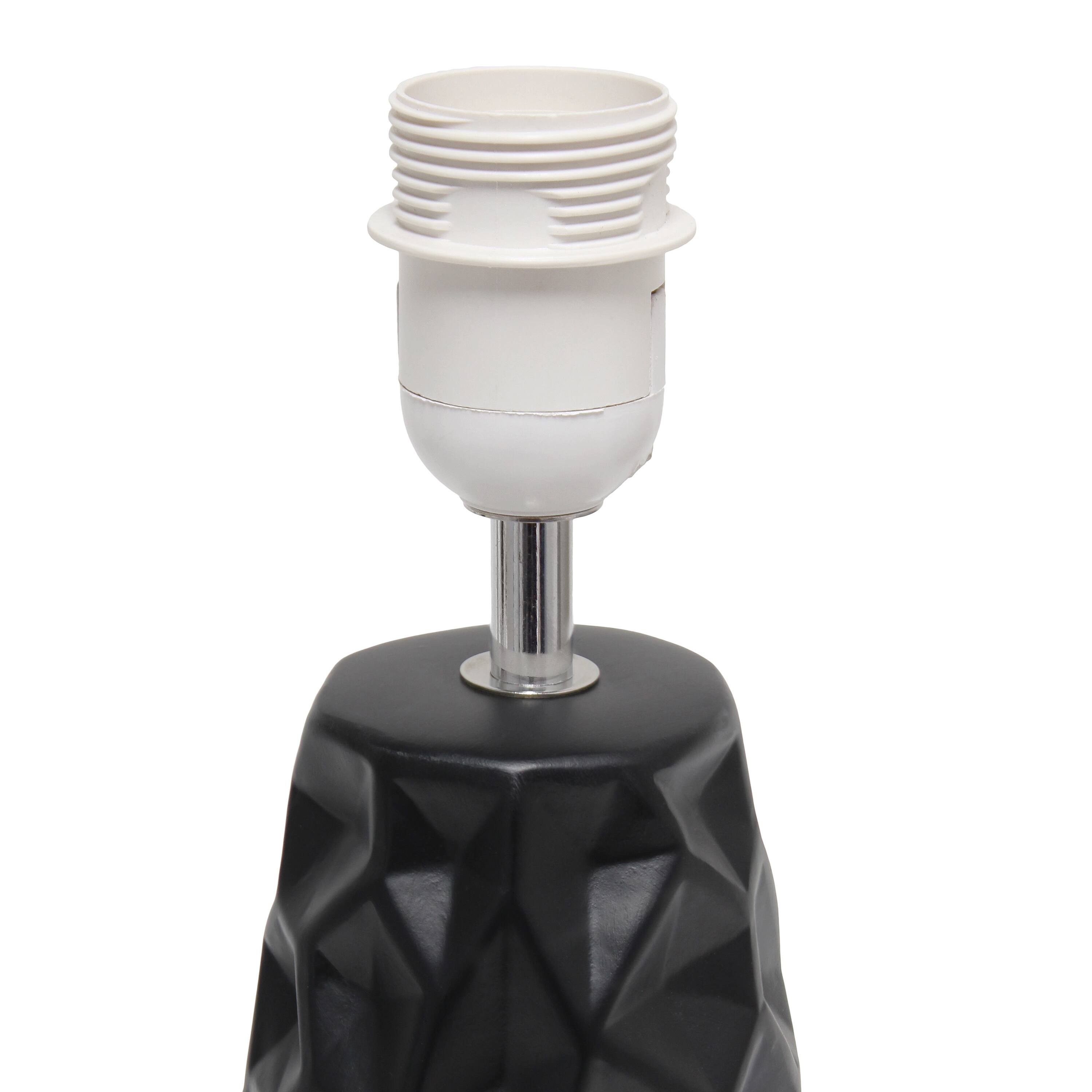 Simple Designs Sculpted Ceramic Table Lamp