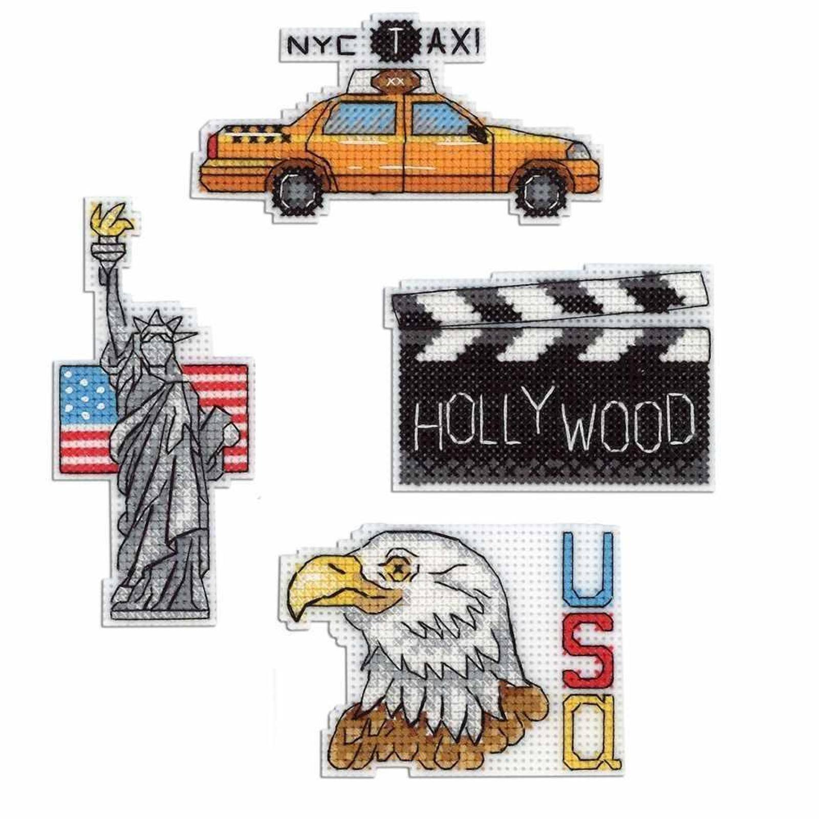 MP Studia America Plastic Canvas Counted Cross Stitch Kit