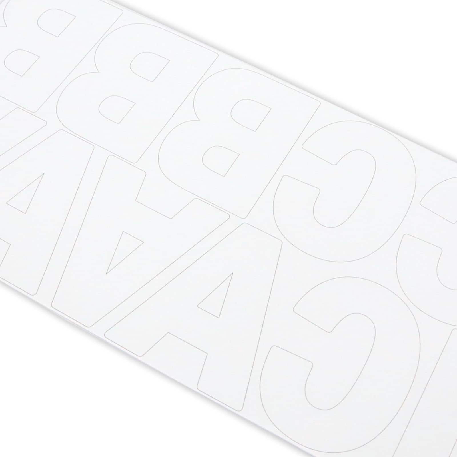 12 Pack: White Alphabet Stickers by Recollections&#x2122;