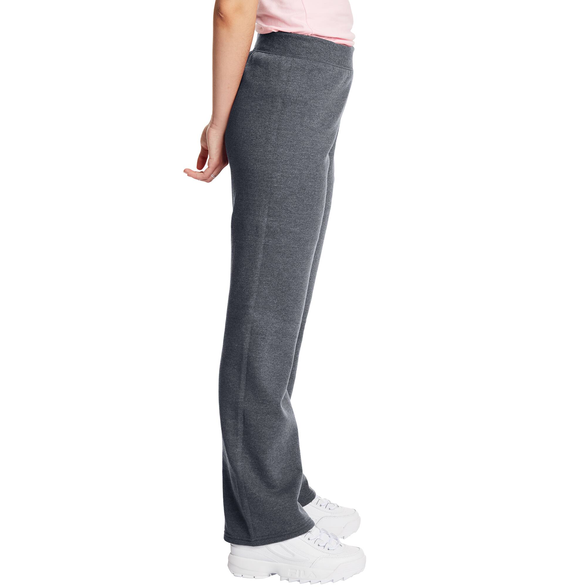 Hanes EcoSmart Open Leg Fleece Women&#x27;s Sweatpants