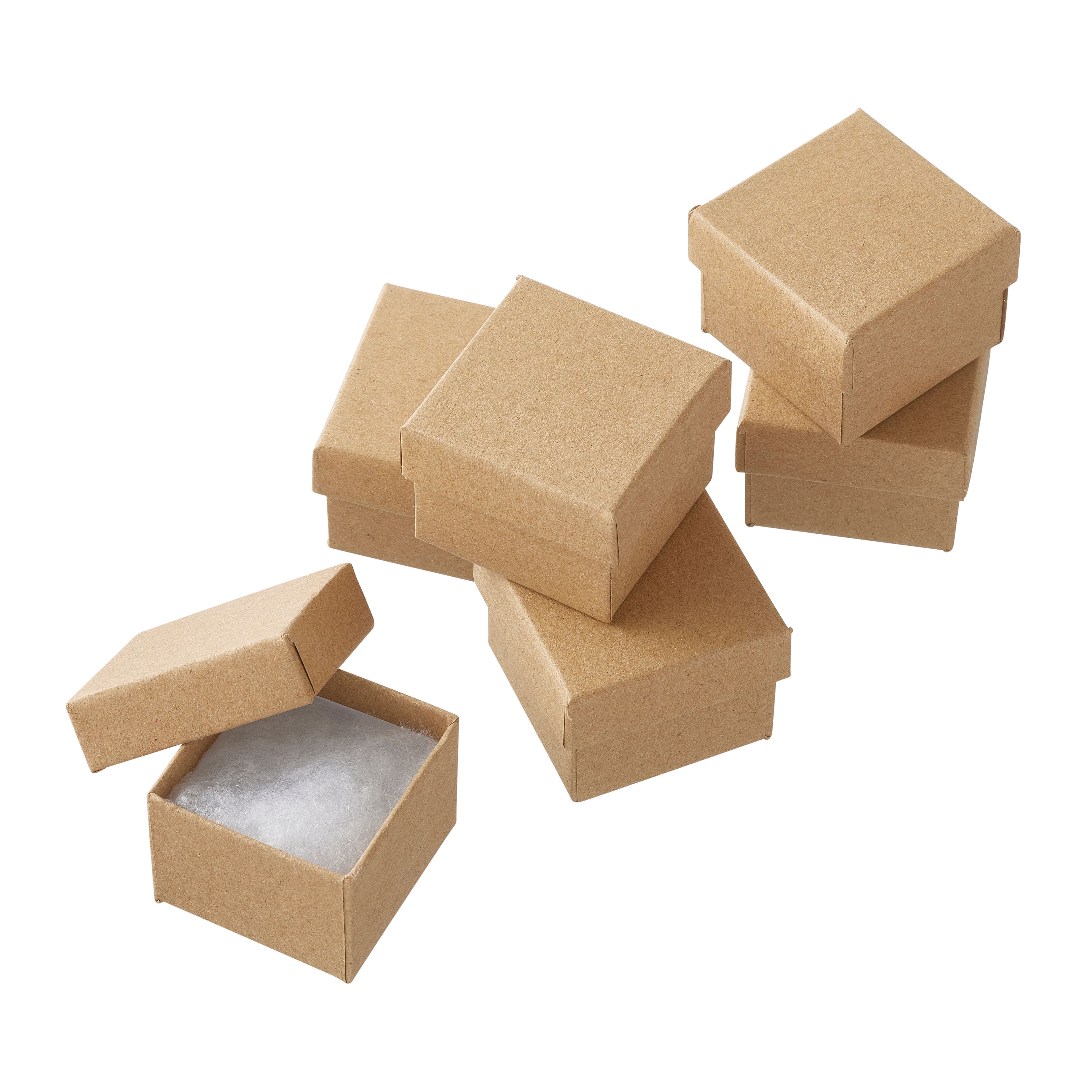 12 Packs: 6 ct. (72 total) Kraft Ring Boxes by Bead Landing&#x2122;