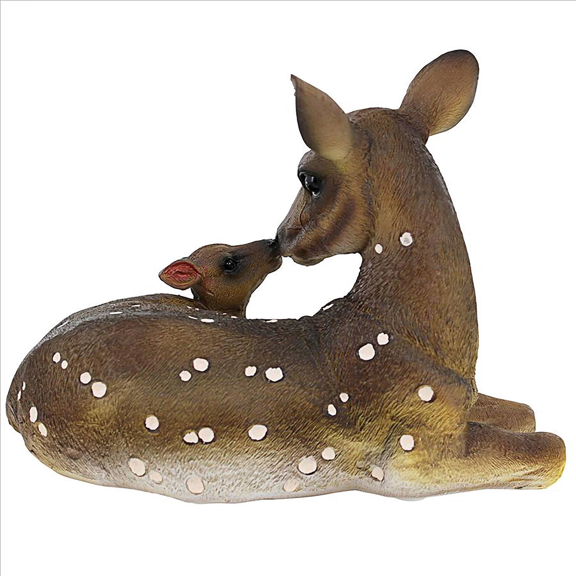 Design Toscano 9.5&#x22; Small Mother&#x27;s Love Doe &#x26; Fawn Statue