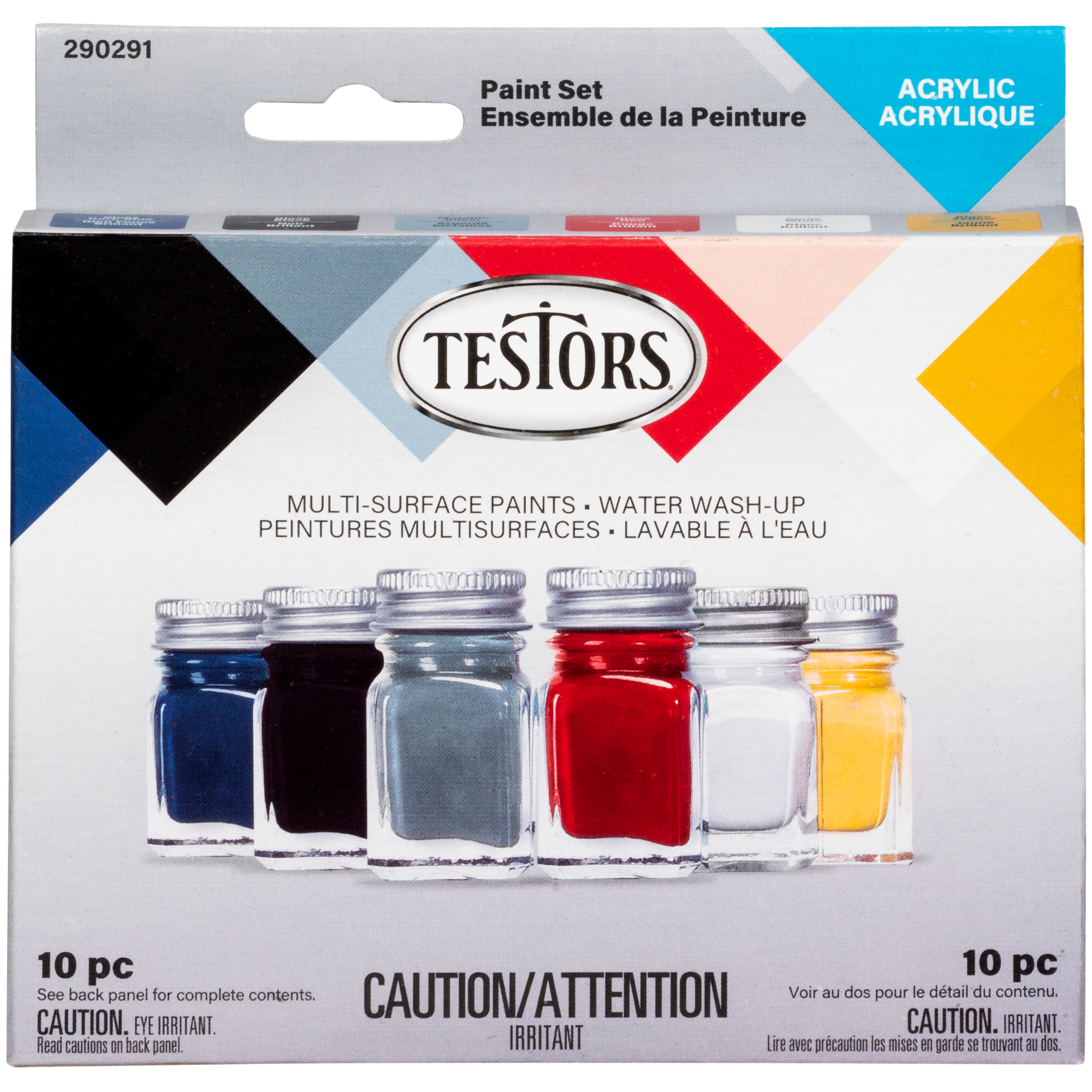 Testors® 10-Piece Acrylic Paint Set