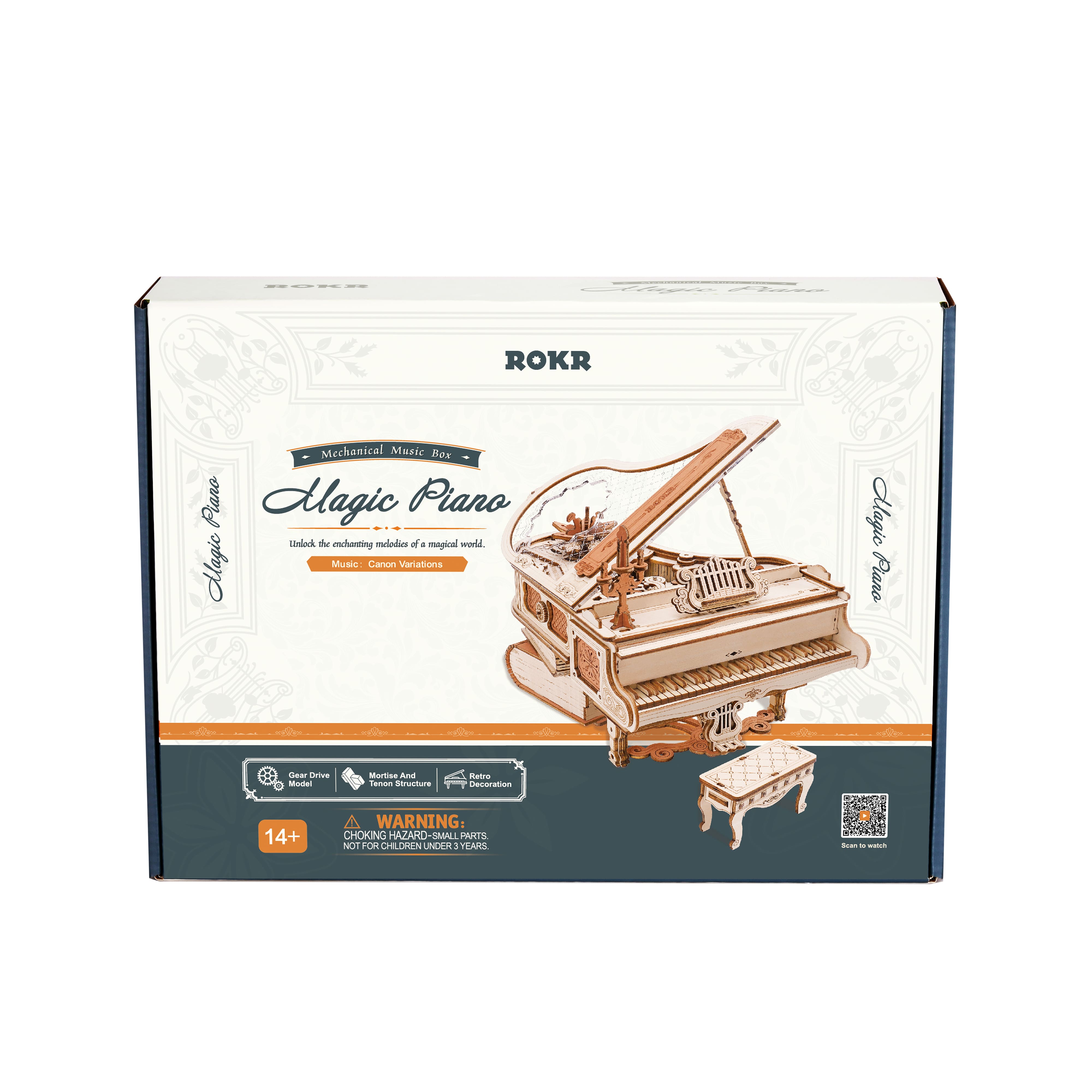 Robotime&#xAE; Rokr&#xAE; Magic Piano Music Box Puzzle Kit