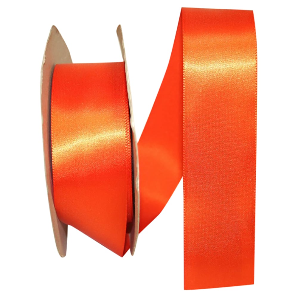 Jam Paper 1.5 Single Face Satin Ribbon in Orange | 1.5 x 50yd | Michaels