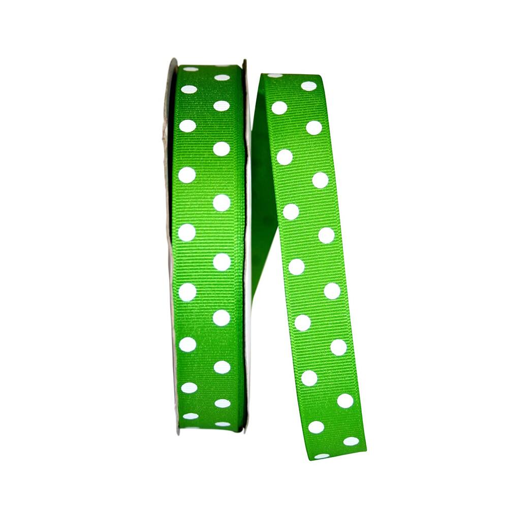 JAM Paper 7/8" x 50yd. Grosgrain Aspirin Dots Ribbon