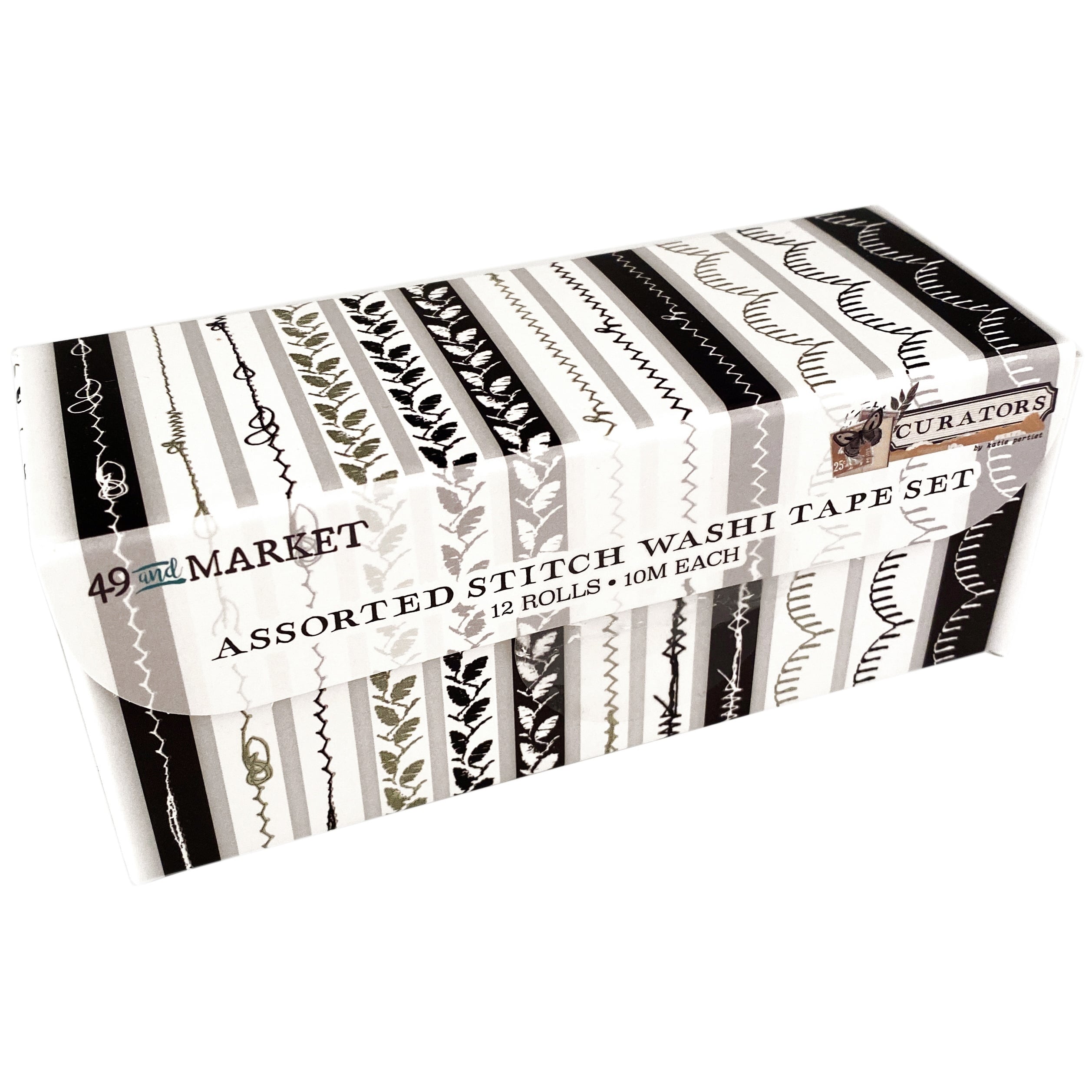 49 And Market Curators Essential Assorted Washi Tape Stitch Set
