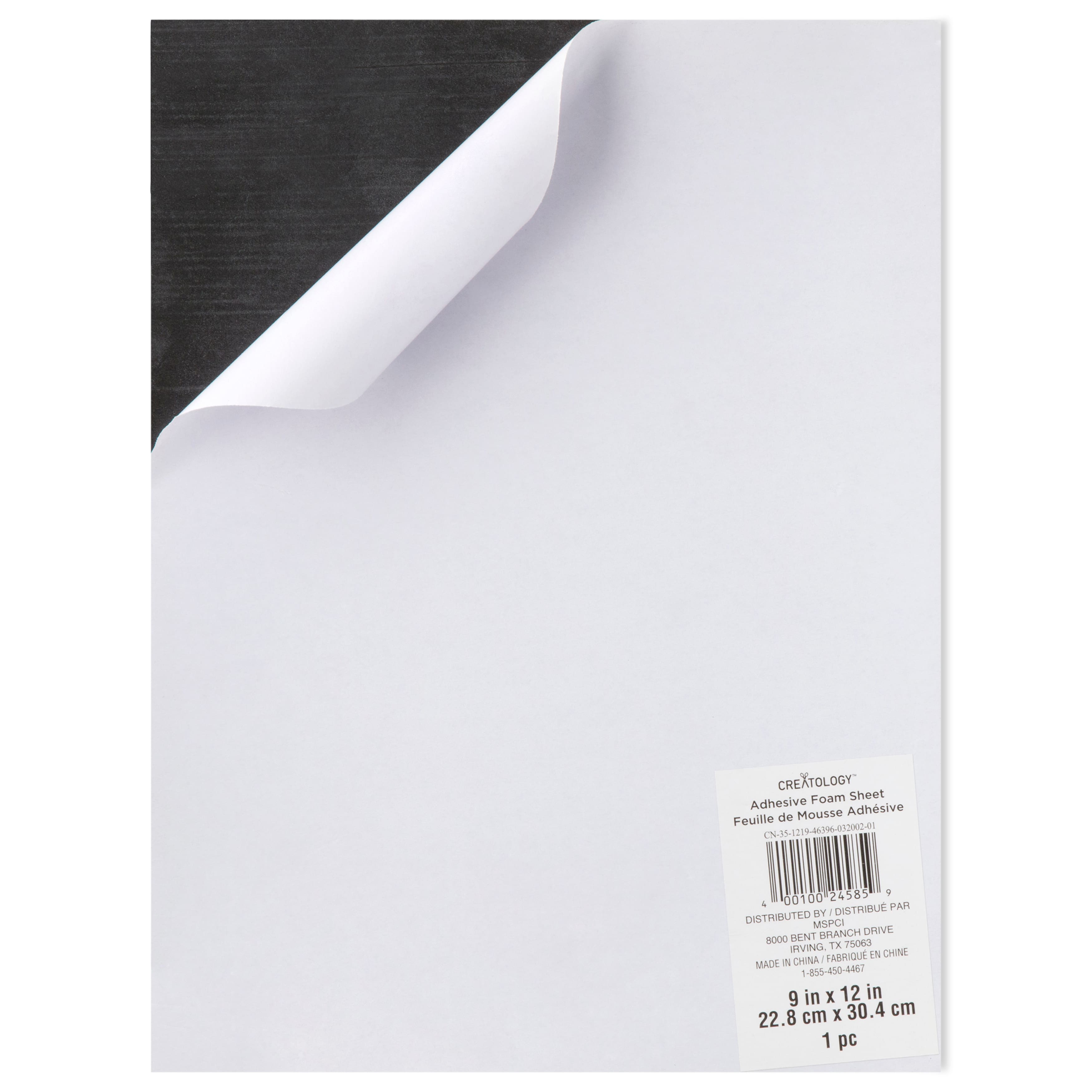 24 Pack: Black Adhesive Foam Sheet by Creatology&#x2122;,  9&#x22; x 12&#x22;