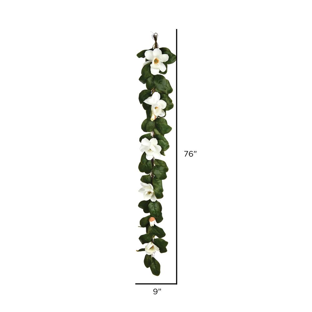 76" White Magnolia Garland Garlands Michaels