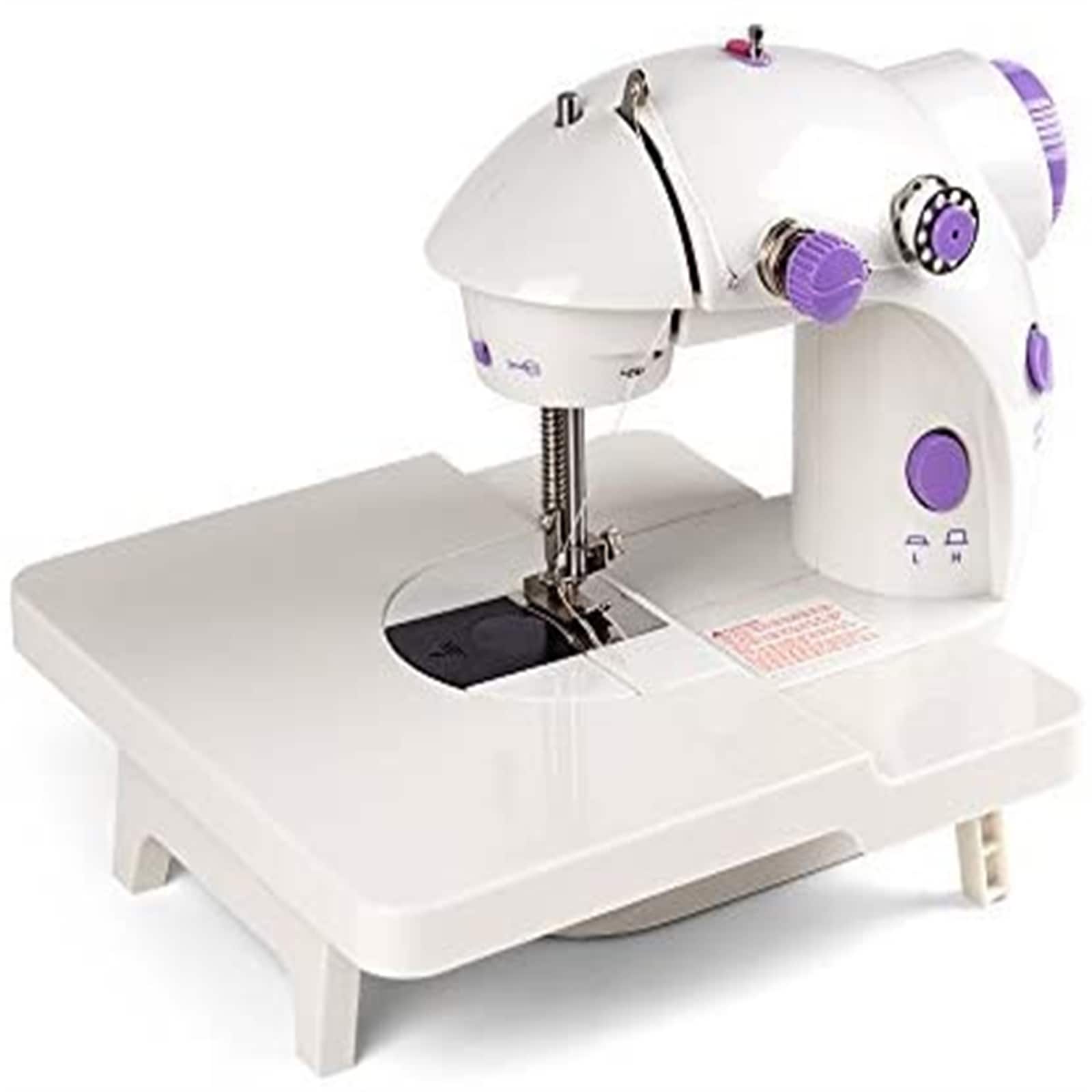 Haitral™ Lavender Flex-Speed Double-Thread Cordless Sewing Machine with Built-In Table