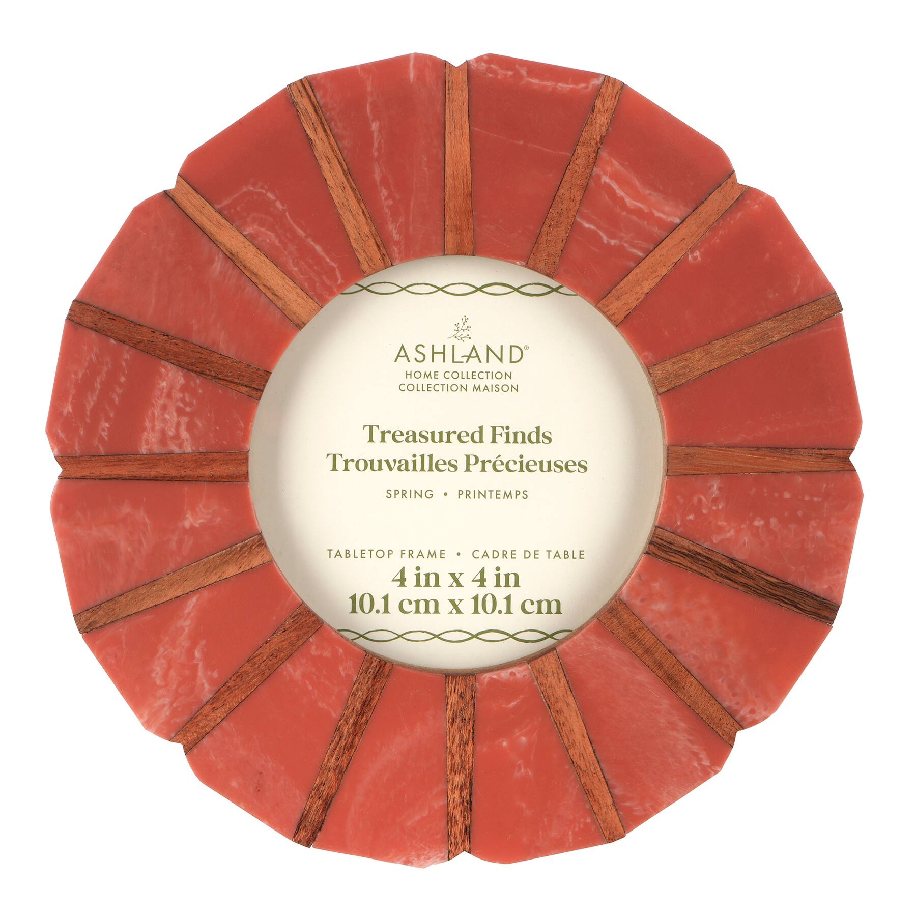 4" x 4" Red Round Tile Tabletop Frame, Treasured Finds by Ashland®