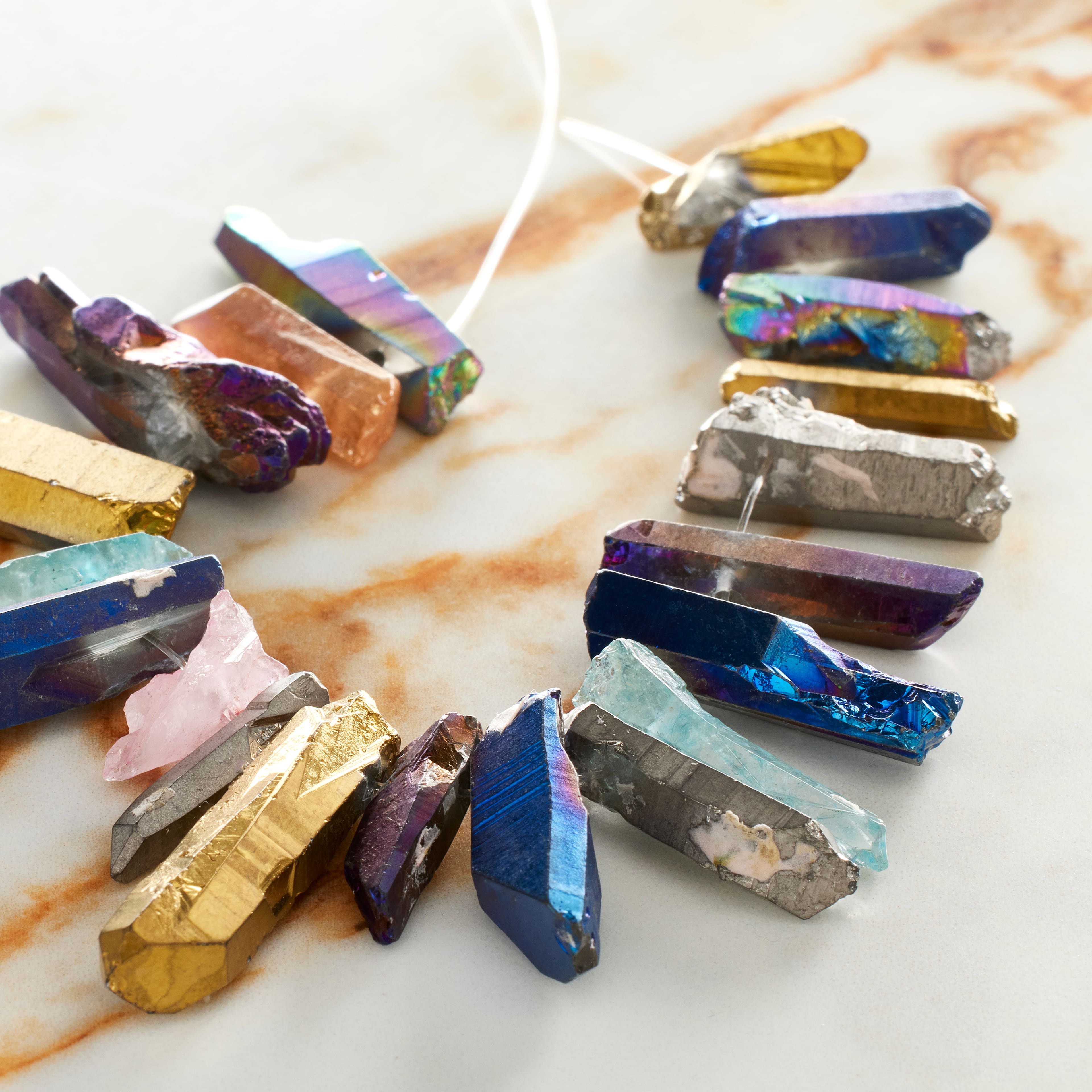 Sedona Multicolor Quartz Crystal Beads by Bead Landing™