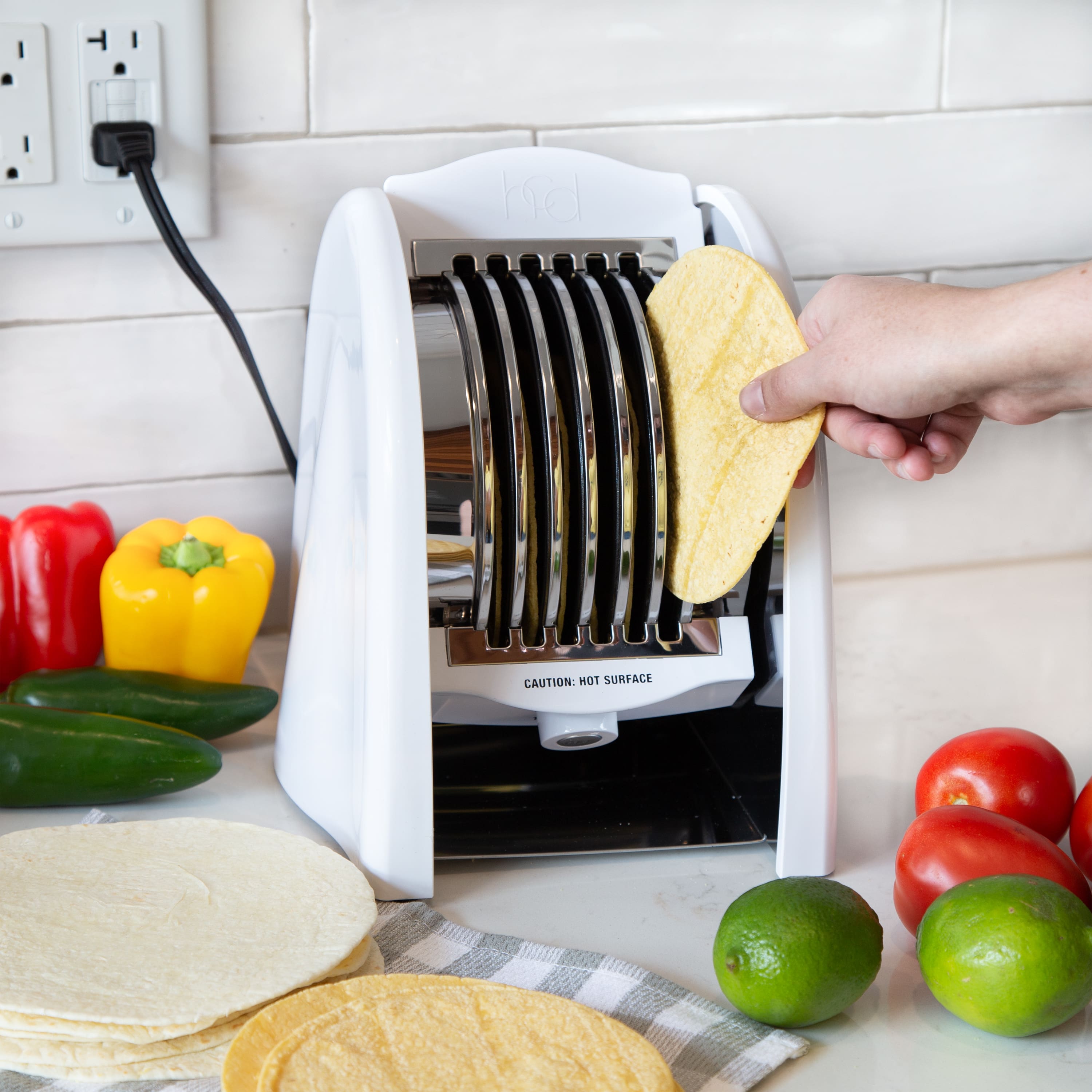 Honey Can Do White Electric Tortilla Toaster
