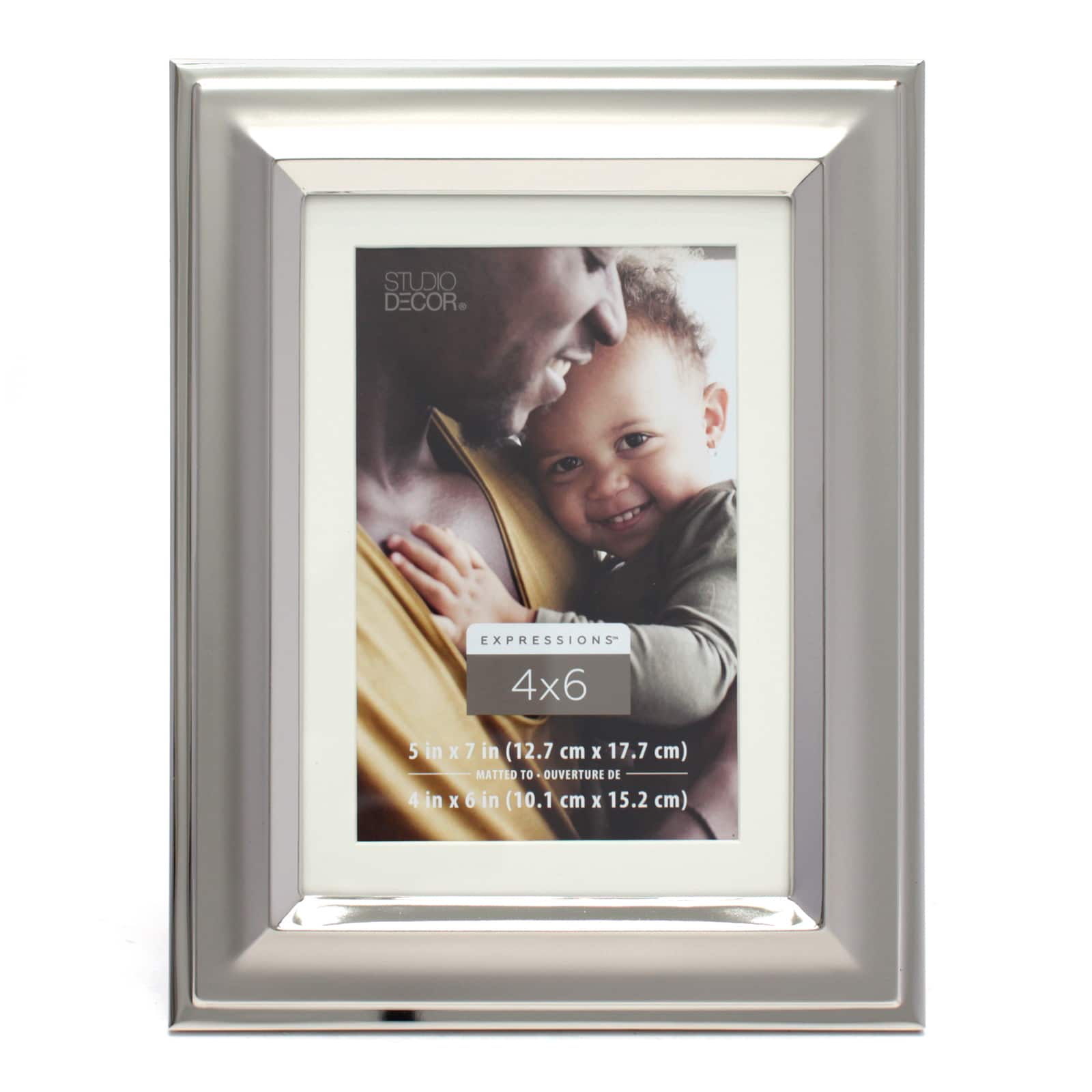 12 Pack: Silver Two-Tone 4" x 6" Frame with Mat, Expressions™ by Studio Décor®