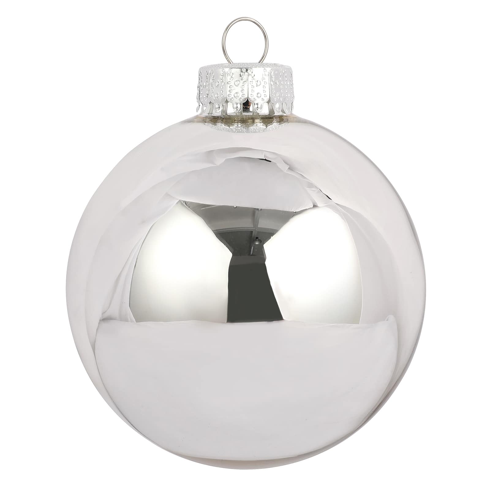 4 Pack 3.1&#x22; Shiny Glass Ball Ornaments by Ashland&#xAE;