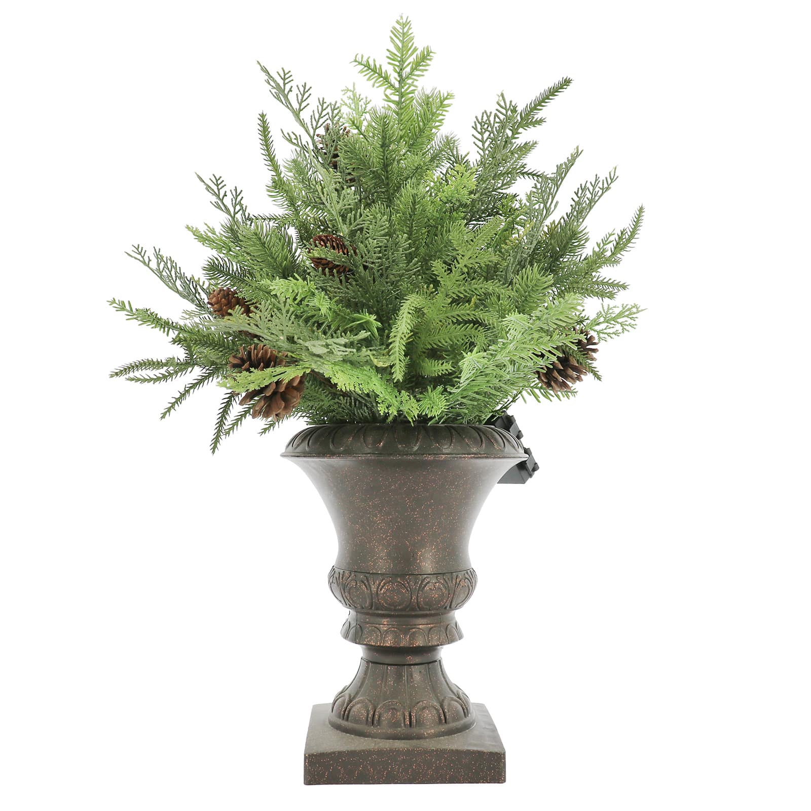 2ft. Pre-Lit Potted Cypress &#x26; Pinecone by Ashland&#xAE;