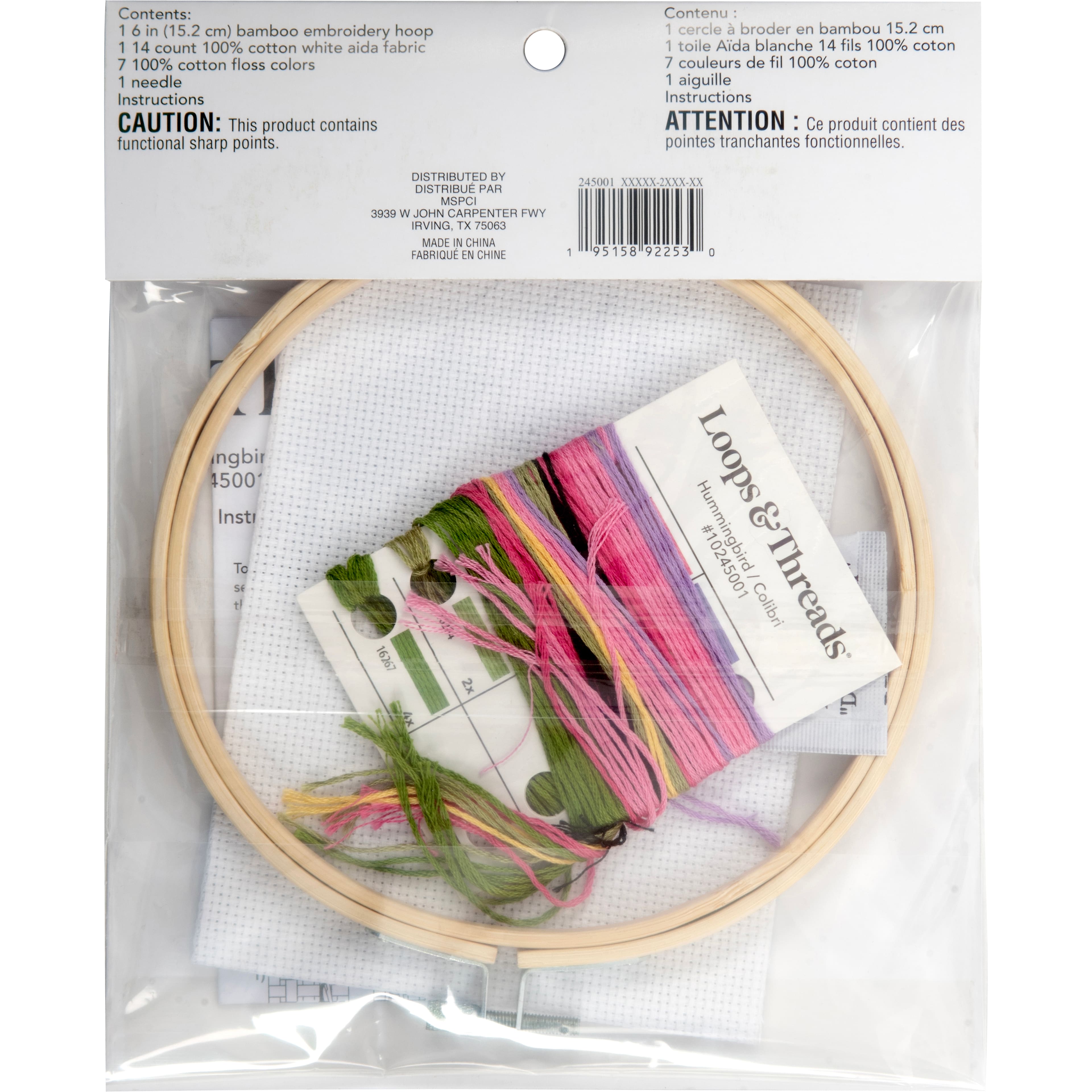 Hummingbird Counted Cross Stitch Kit by Loops & Threads®