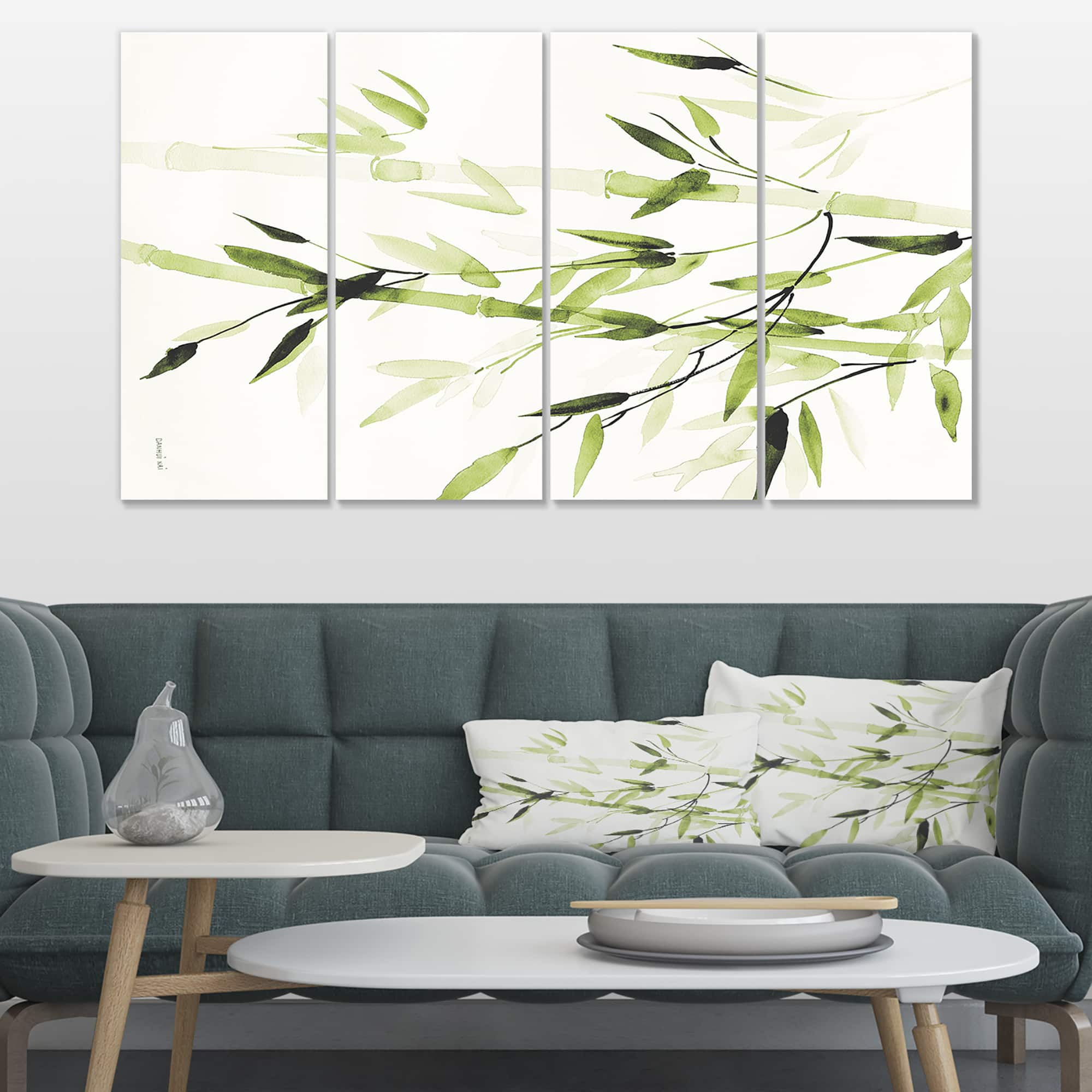 Designart - Simplist Bamboo Leaves II