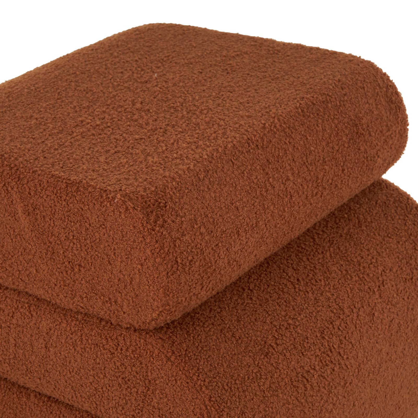 19" S-Shaped Room Ottoman with Connected Arches