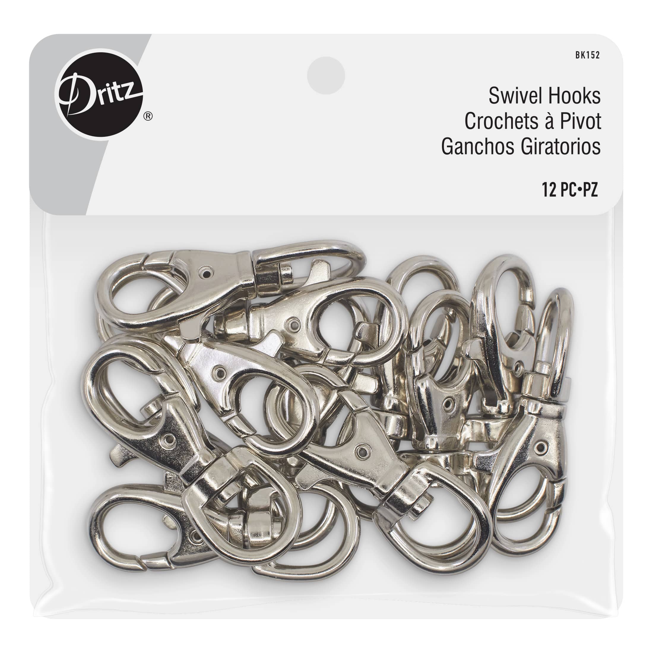 Silver Swivel Hook by Loops & Threads | Michaels