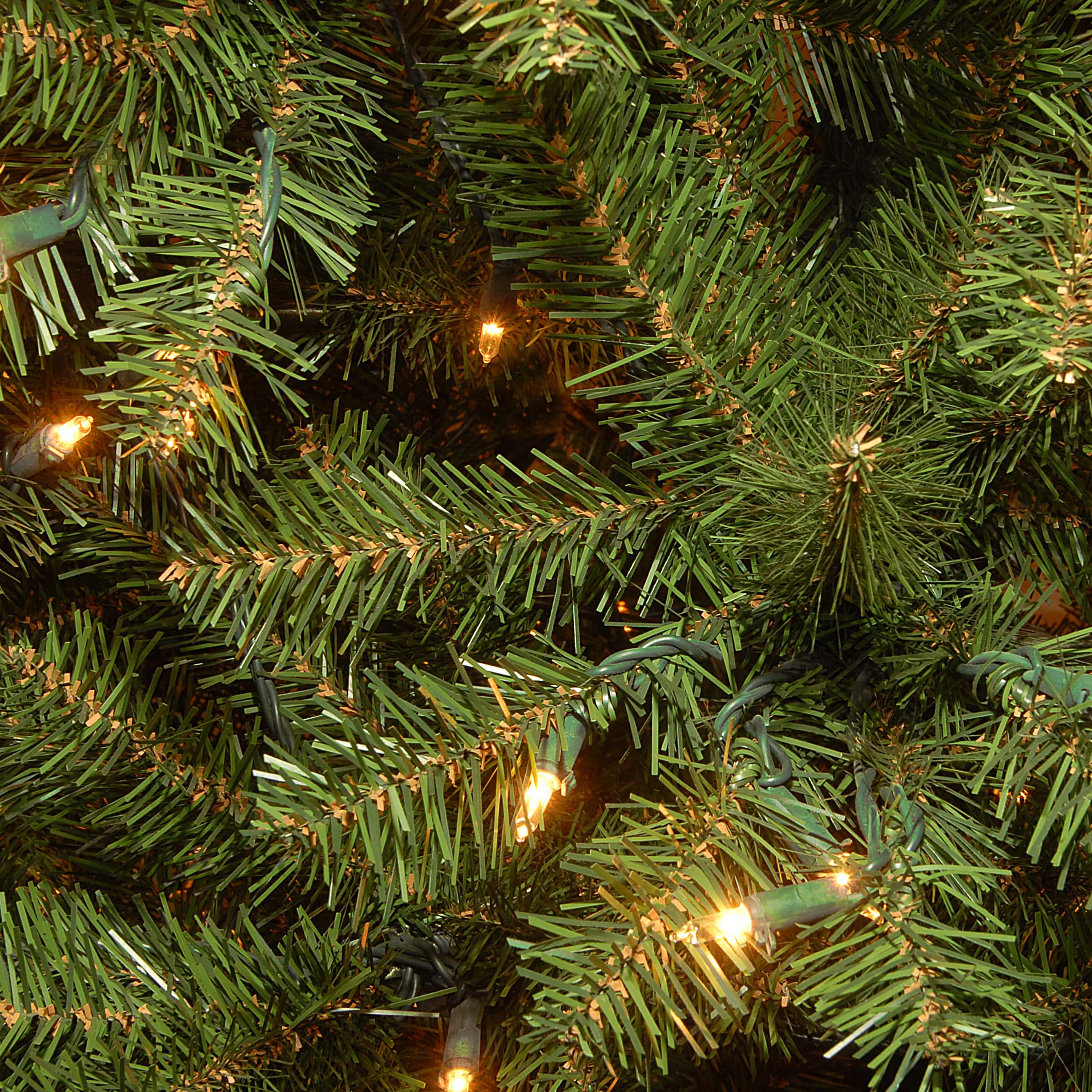 6.5 ft. Pre-Lit Aspen Spruce Slim Artificial Christmas Tree, Clear Lights