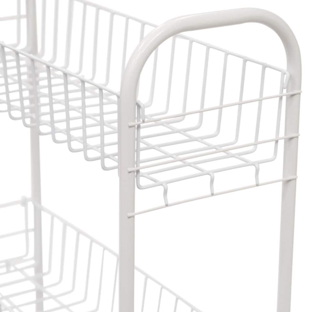 Household Essentials 30&#x22; Slim 3-Shelf Storage &#x26; Utility Cart