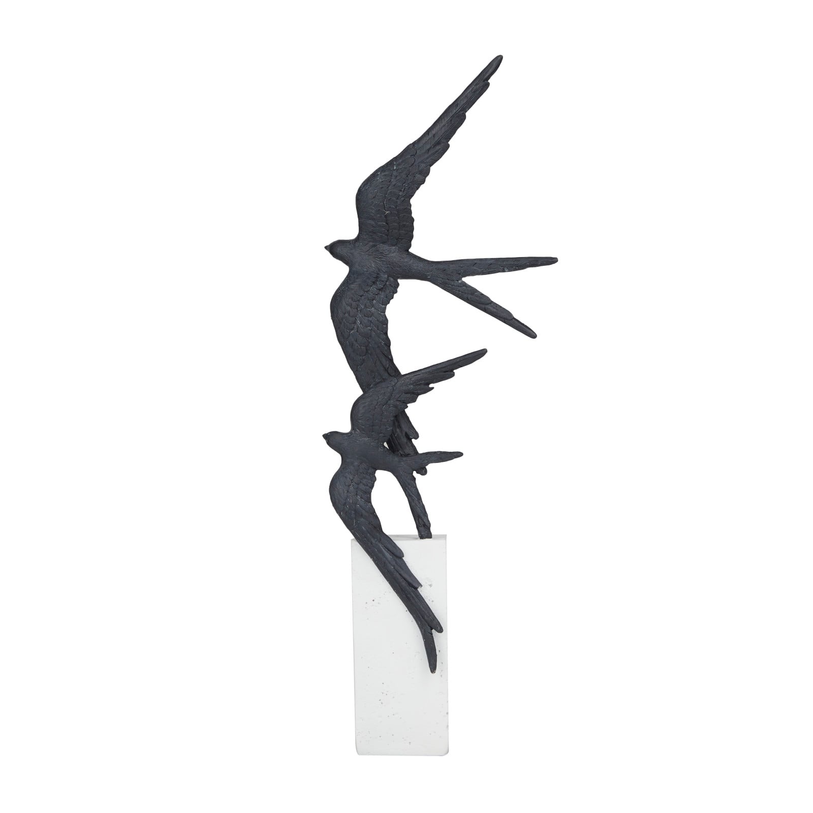 20" Black Bird Sculpture