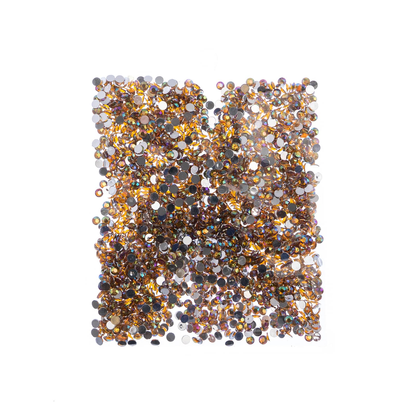 John Bead Acrylic Round Flat Back Rhinestones, 4mm