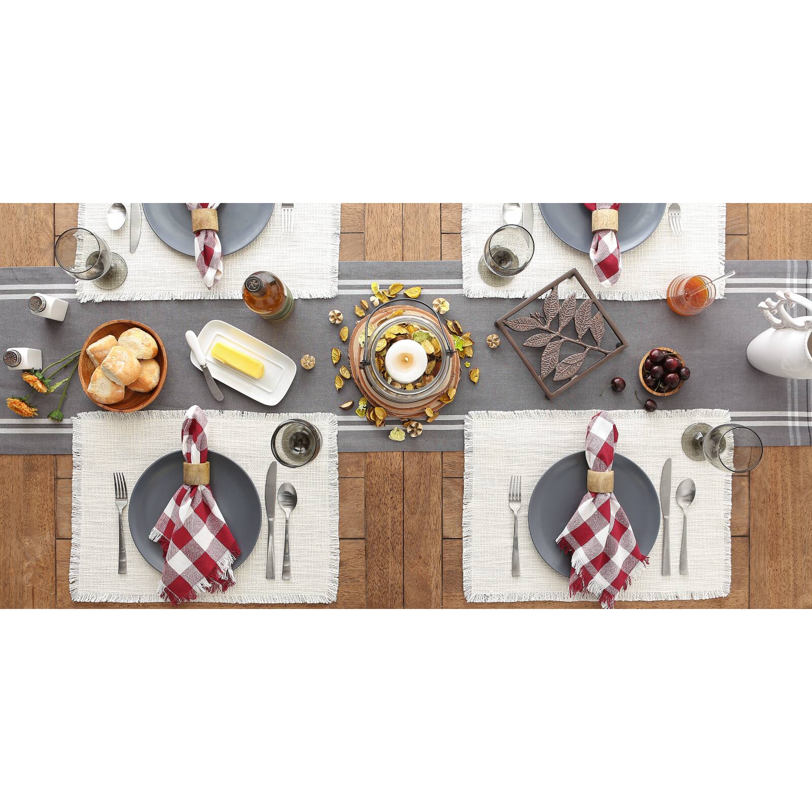 DII&#xAE; Basket Fringe Placemats, 4ct.