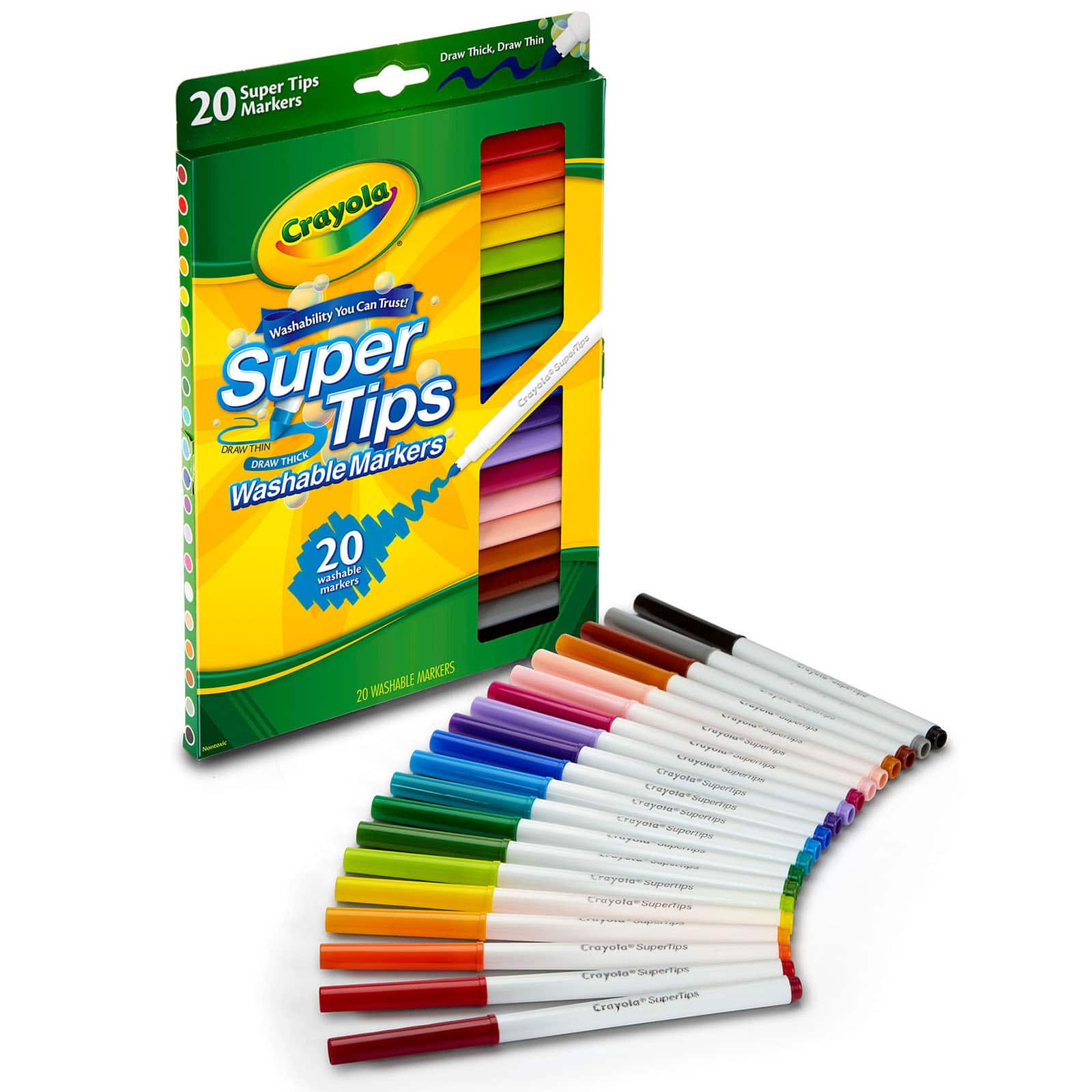 Crayola® Washable Super Tips Markers, 6 Packs of 20