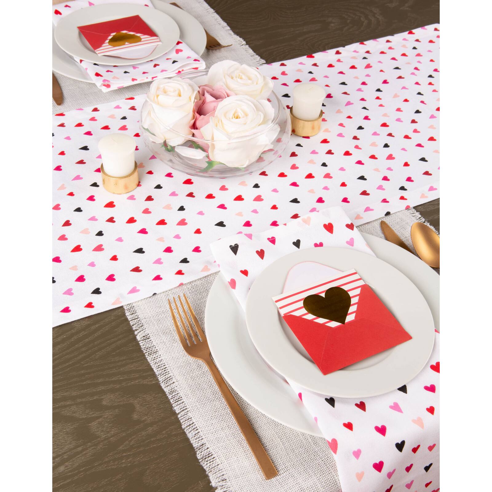 DII® Confetti Hearts Print Napkins, 6ct.